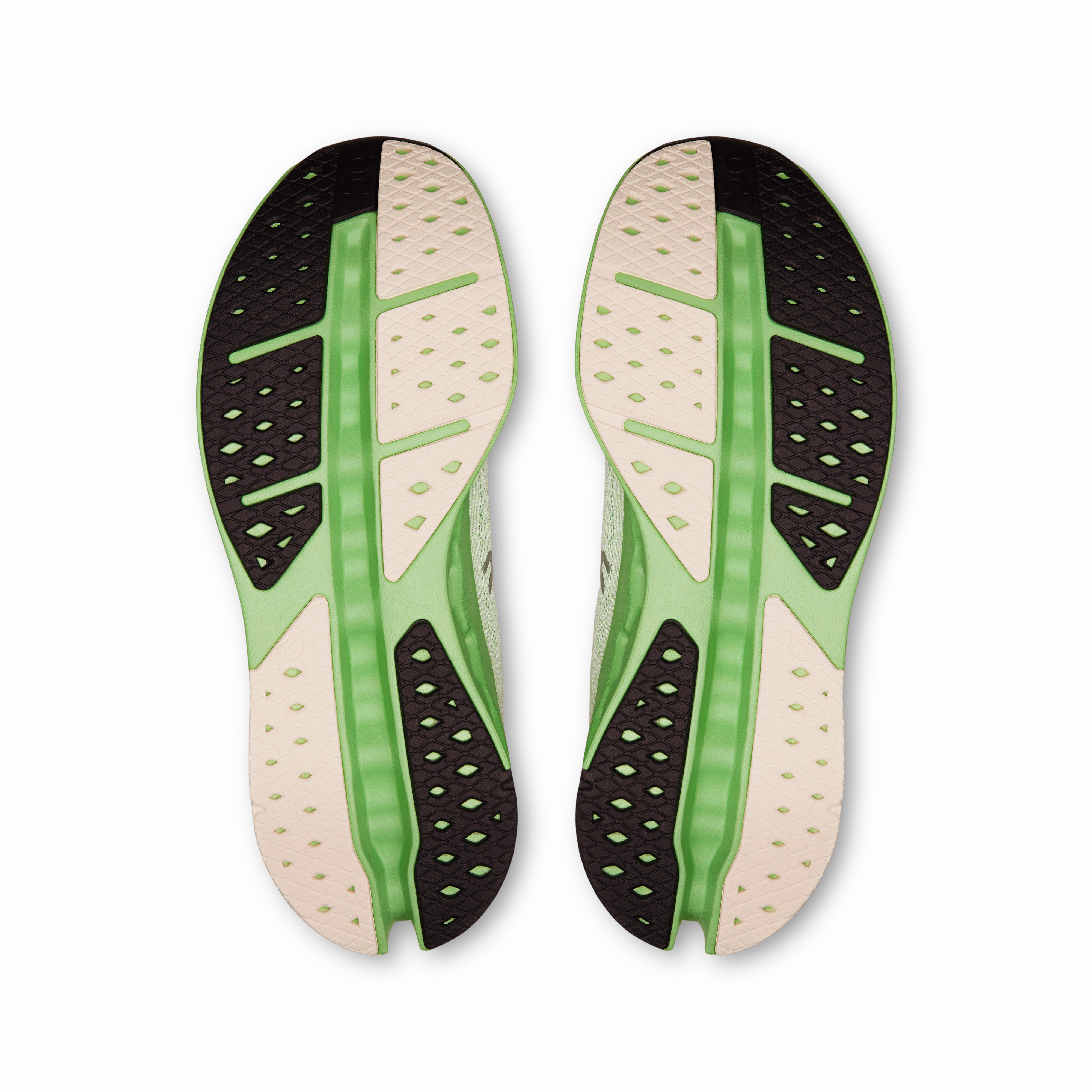 On Running Men's Cloudsurfer Max Shoes - Ivory / Honeydew Pressure Dispersing Structure race shoes