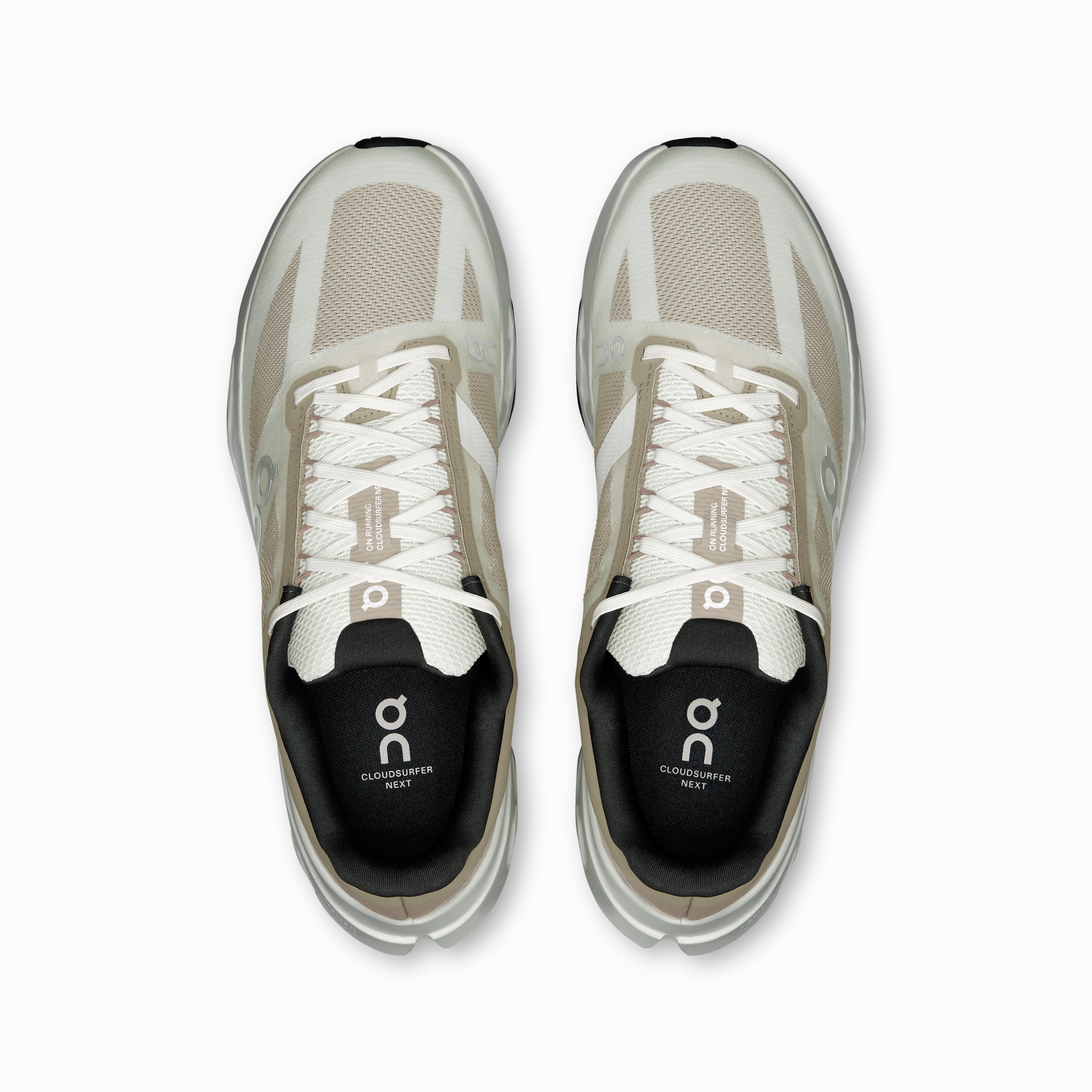 Adjustable Support Structure On Running Men's Cloudsurfer Next Shoes - Fog / Ivory