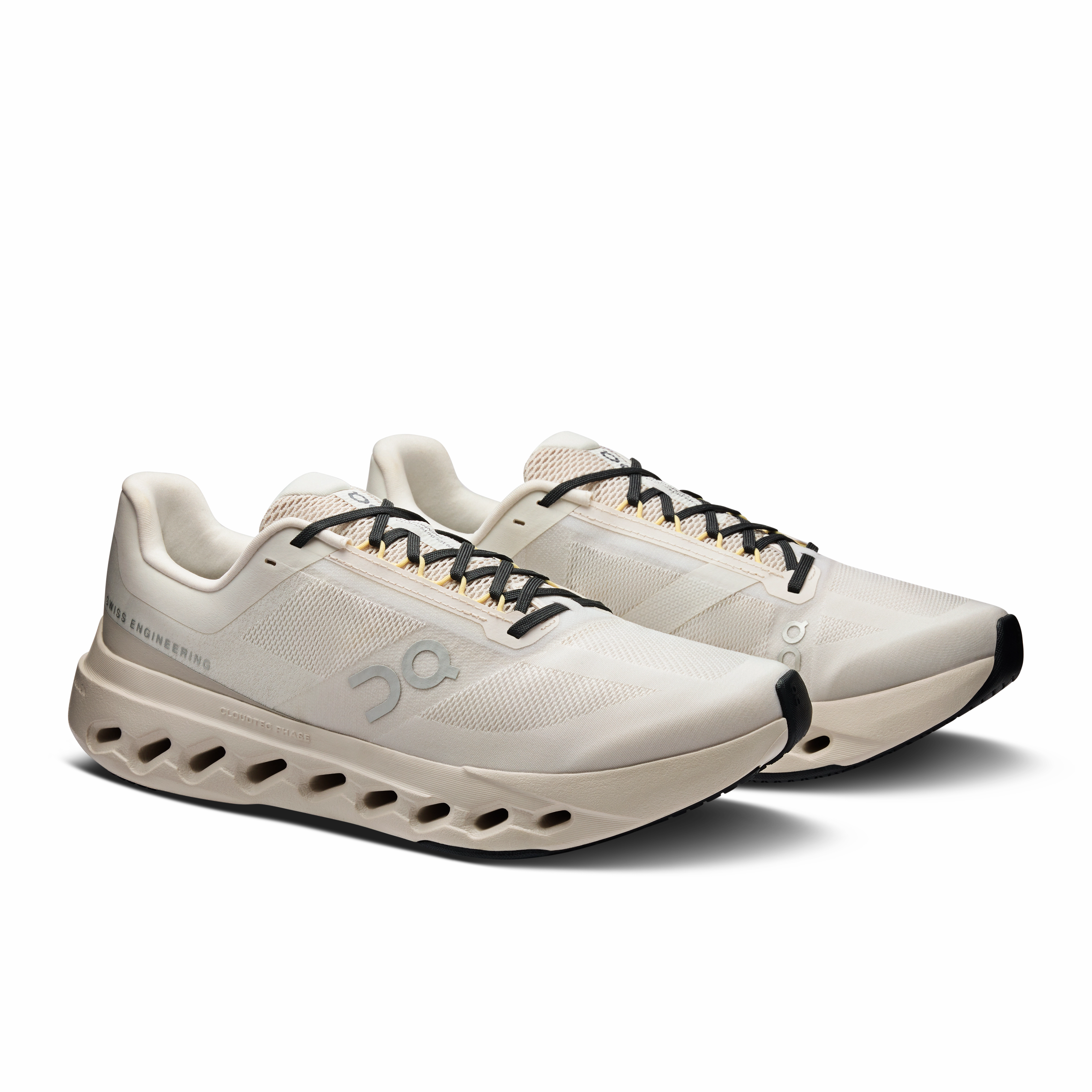 unpadded - feature shoes Reactive Transition Zone On Running Men's Cloudsurfer Next Shoes - Ivory / Silver
