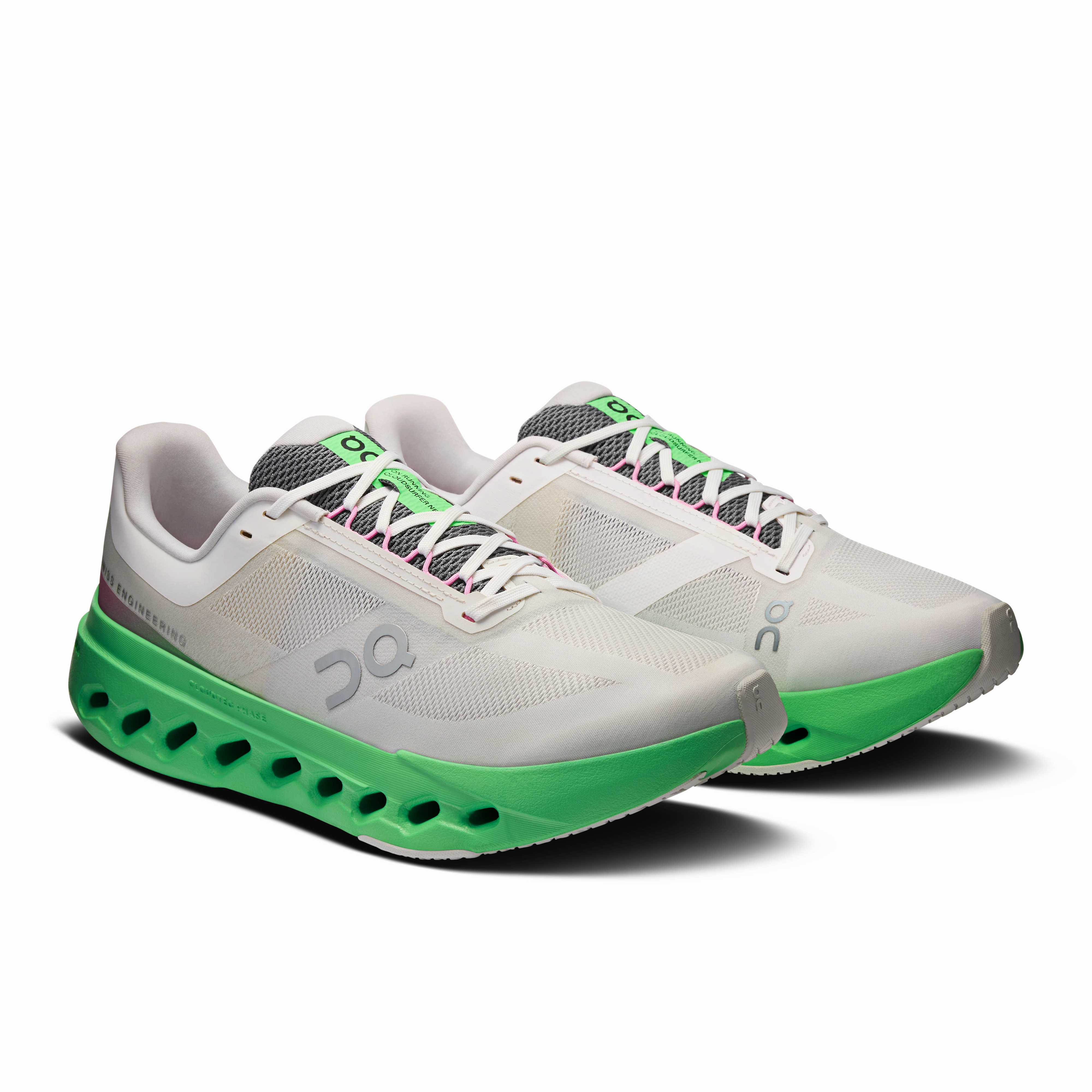 custom - fit running shoes Internal Support Sling On Running Men's Cloudsurfer Next Shoes - Wolf / Honeydew