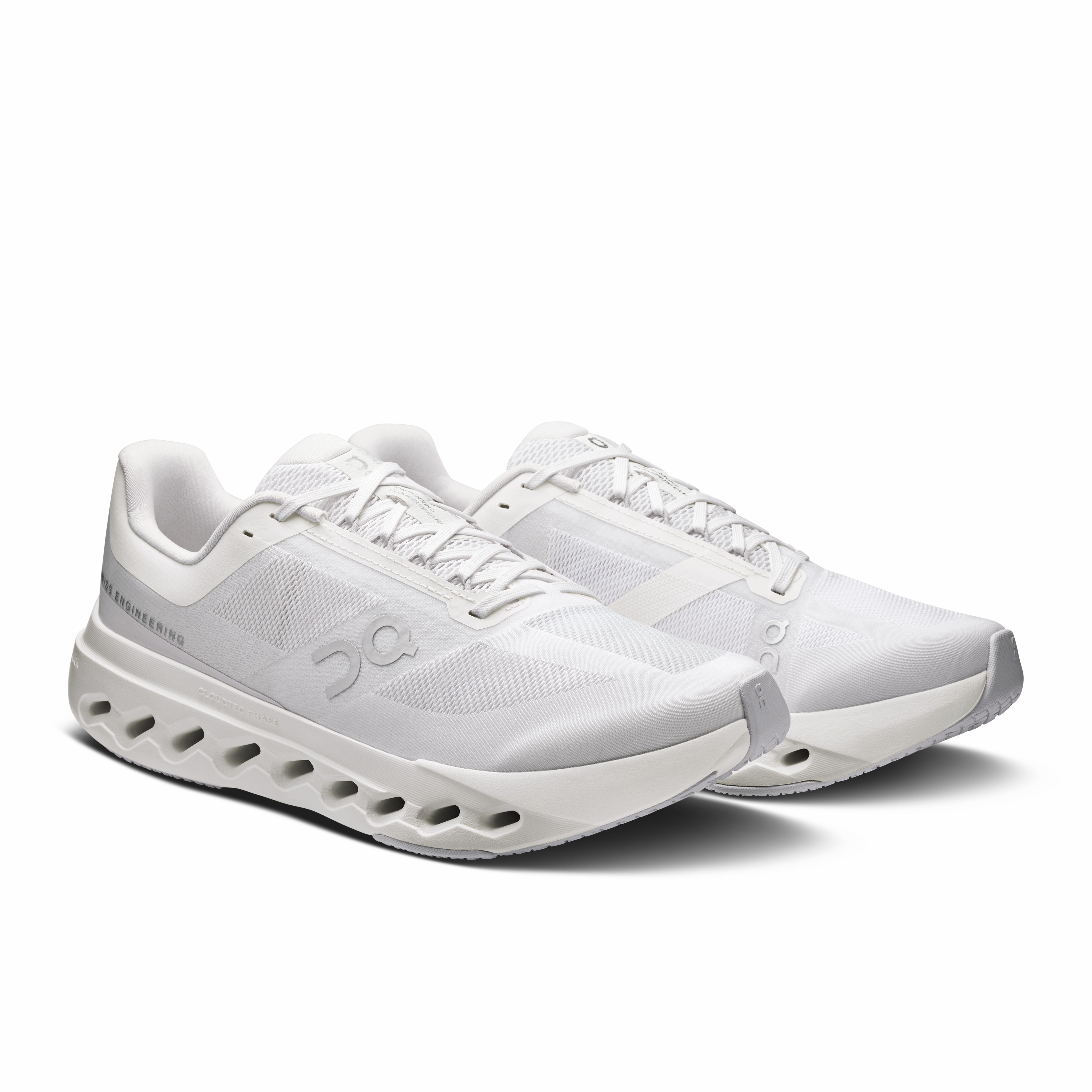 On Running Men's Cloudsurfer Next Wide Shoes - White / White dance exercise shoes Performance-enhancing