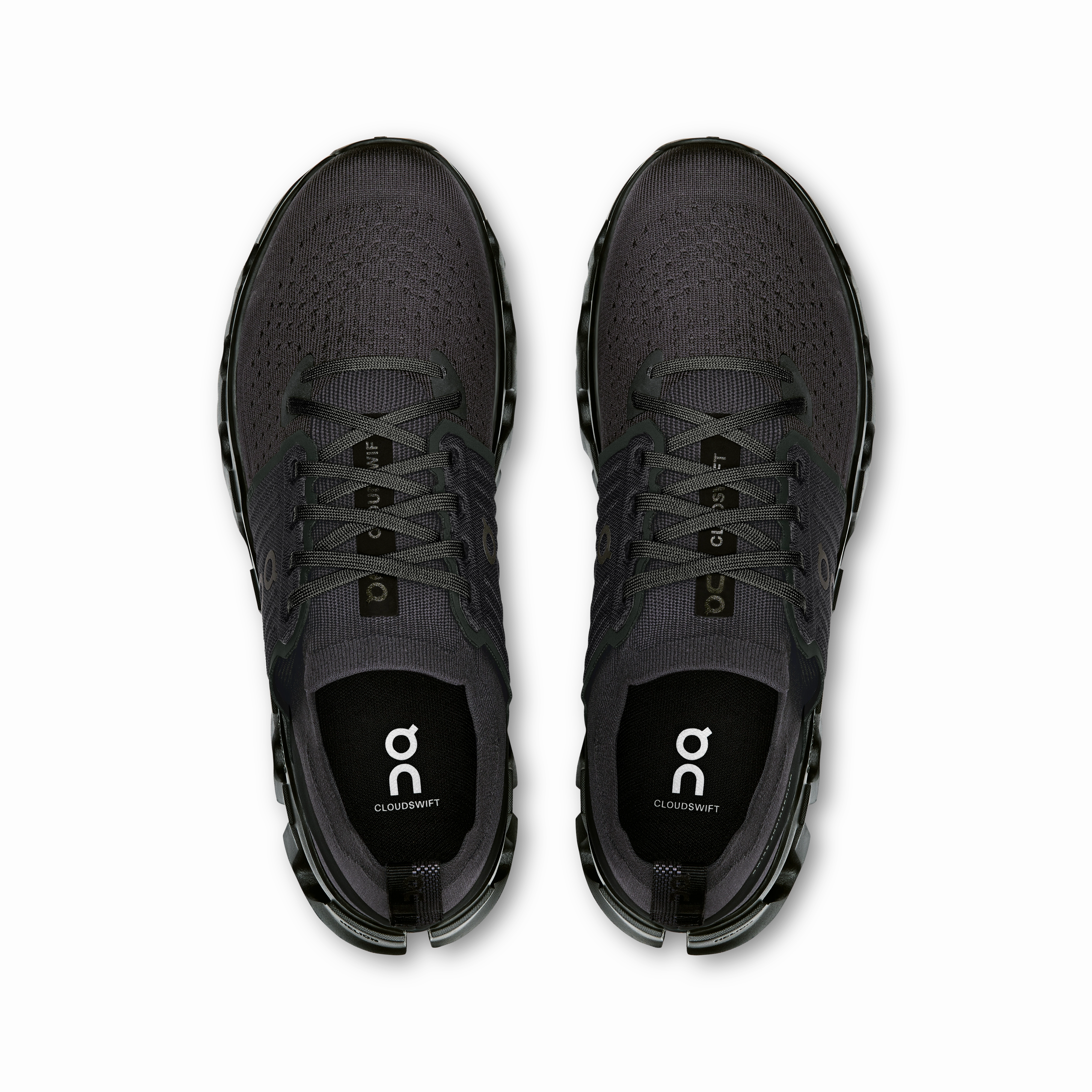 On Running Men's Cloudswift 4 Shoes - Black / Eclipse lateral - support - stability shoes