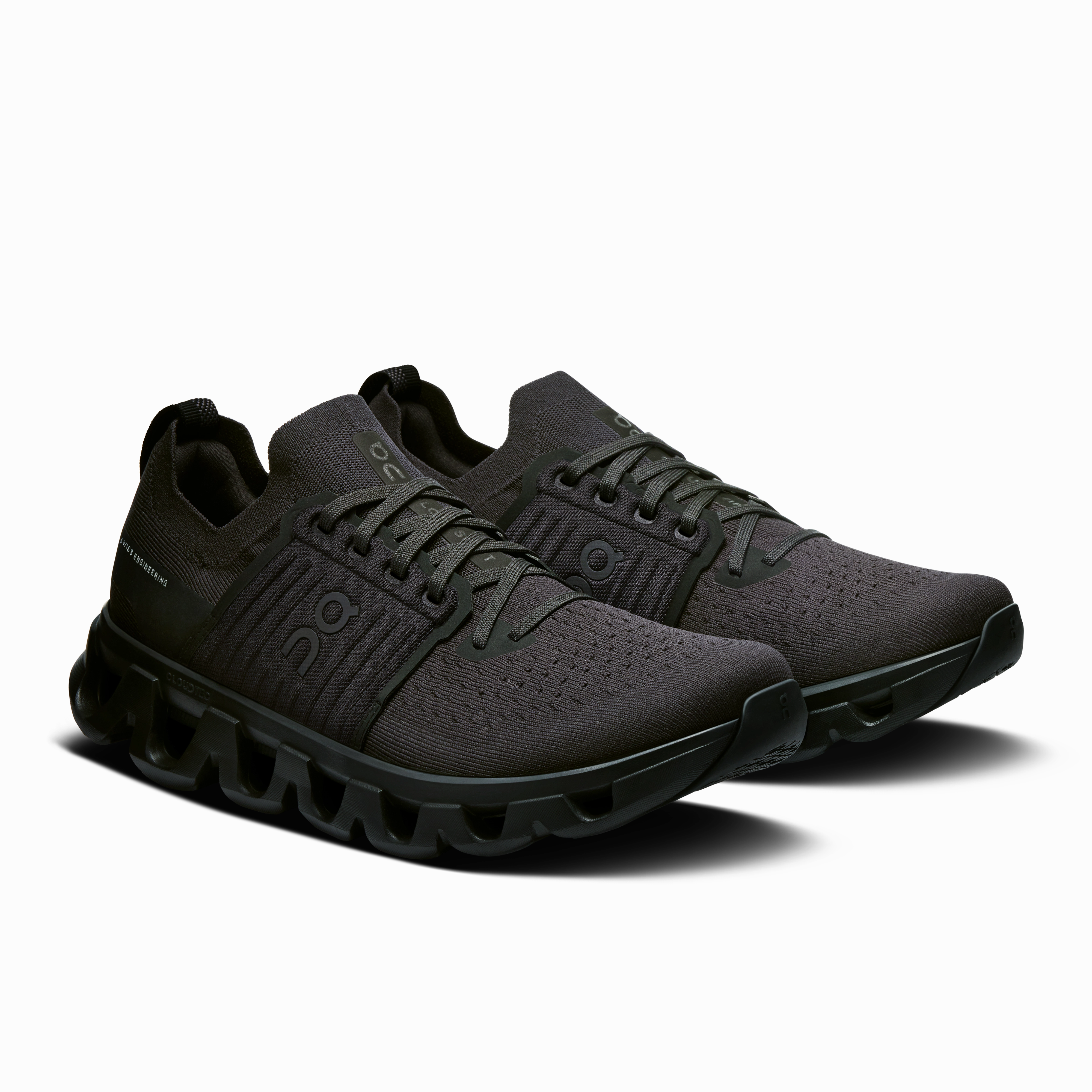 running in a prairie area shoes permanent shoes On Running Men's Cloudswift 4 Shoes - Black / Eclipse