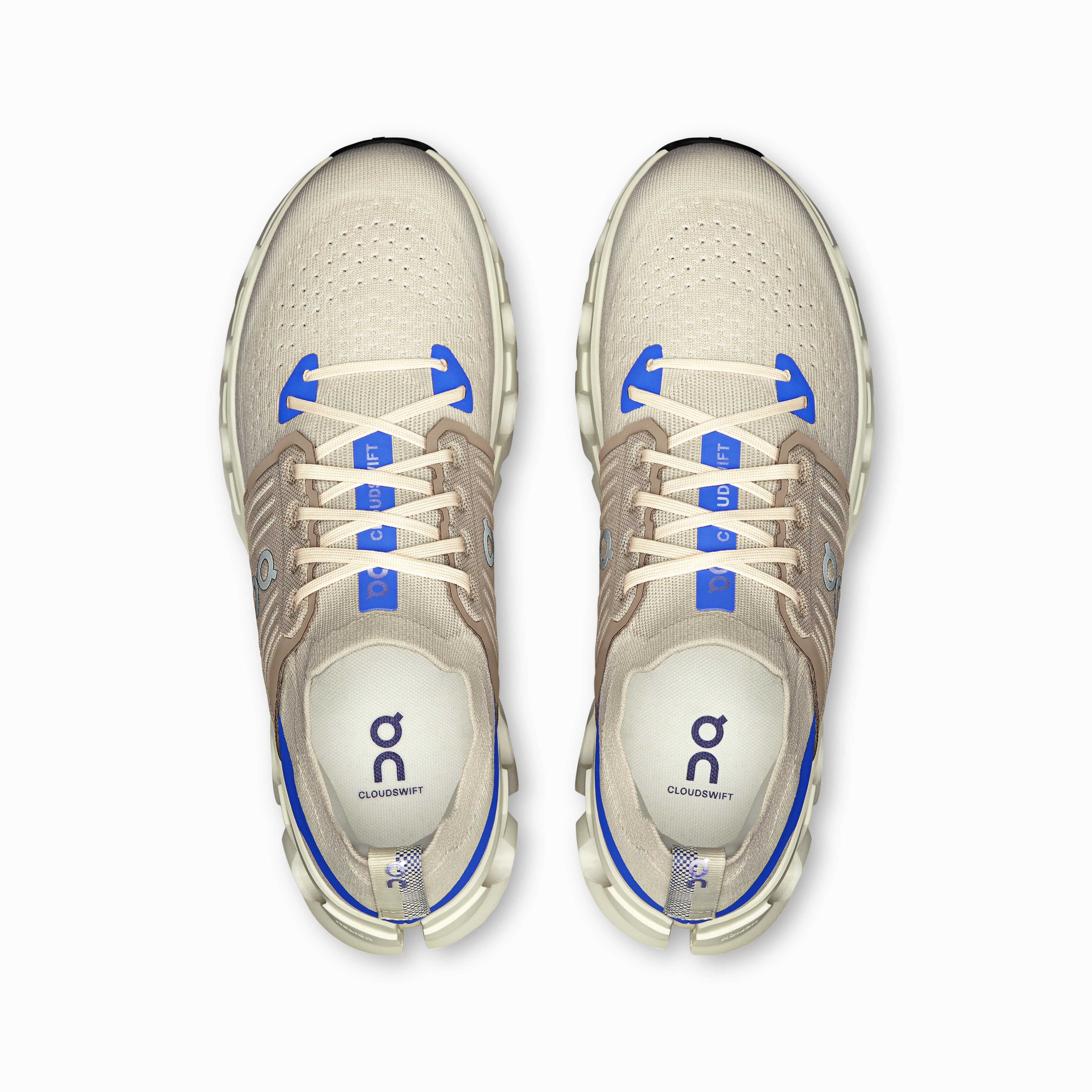 Supportive midsole On Running Men's Cloudswift 4 Shoes - Cream / Cobalt