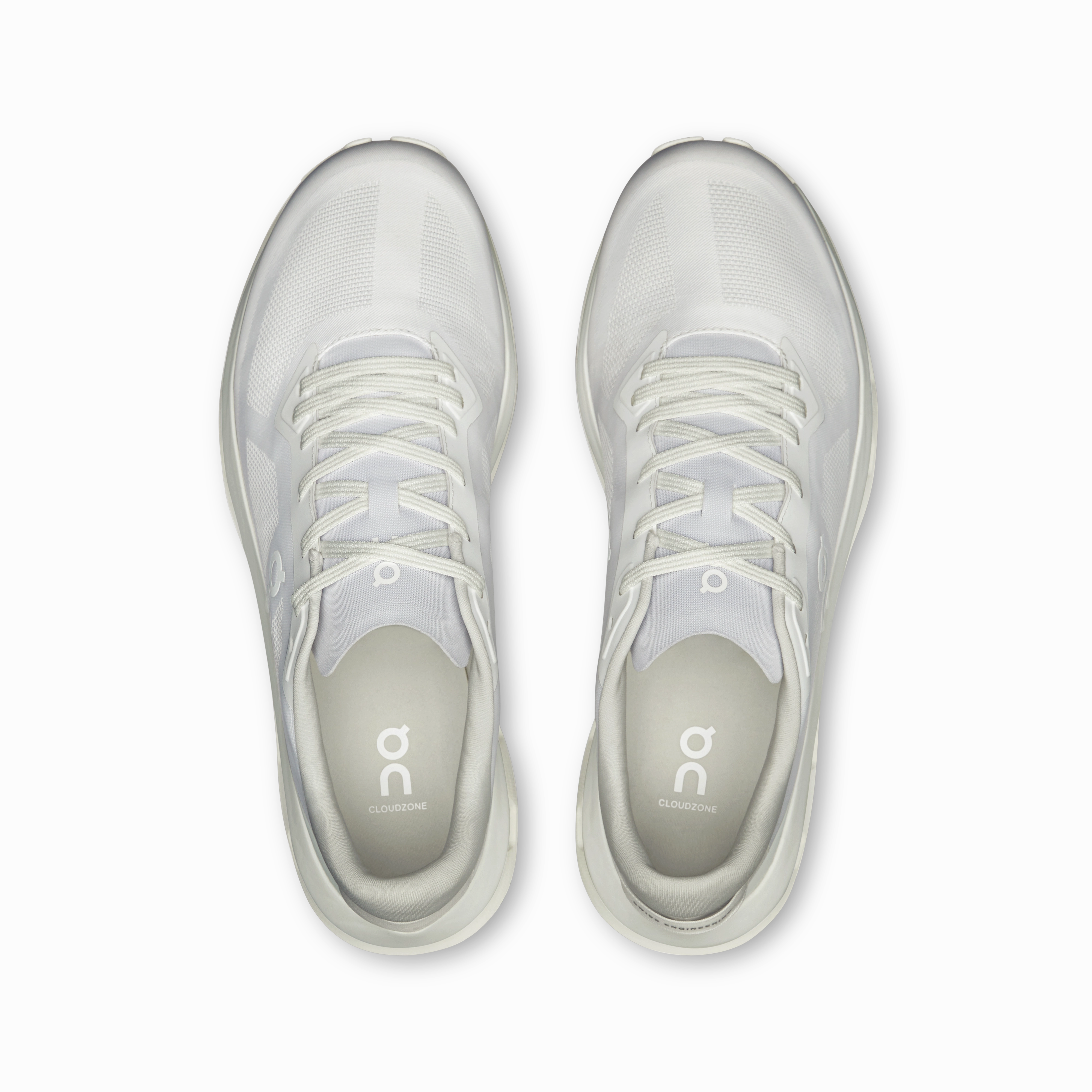 On Running Men's Cloudzone Shoes - White / White City running running in a cantilever bridge area shoes