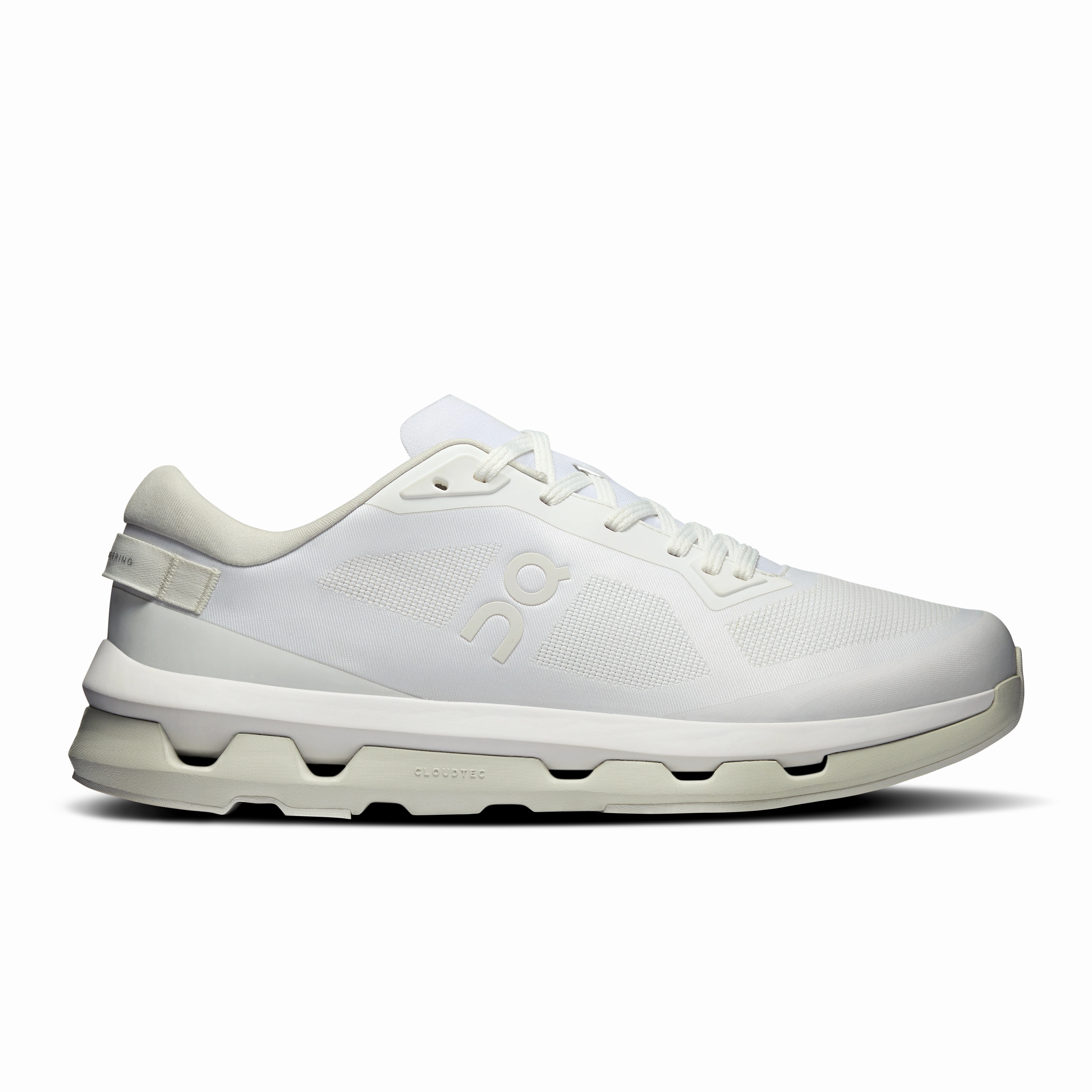On Running Men's Cloudzone Shoes - White / White running in humid weather