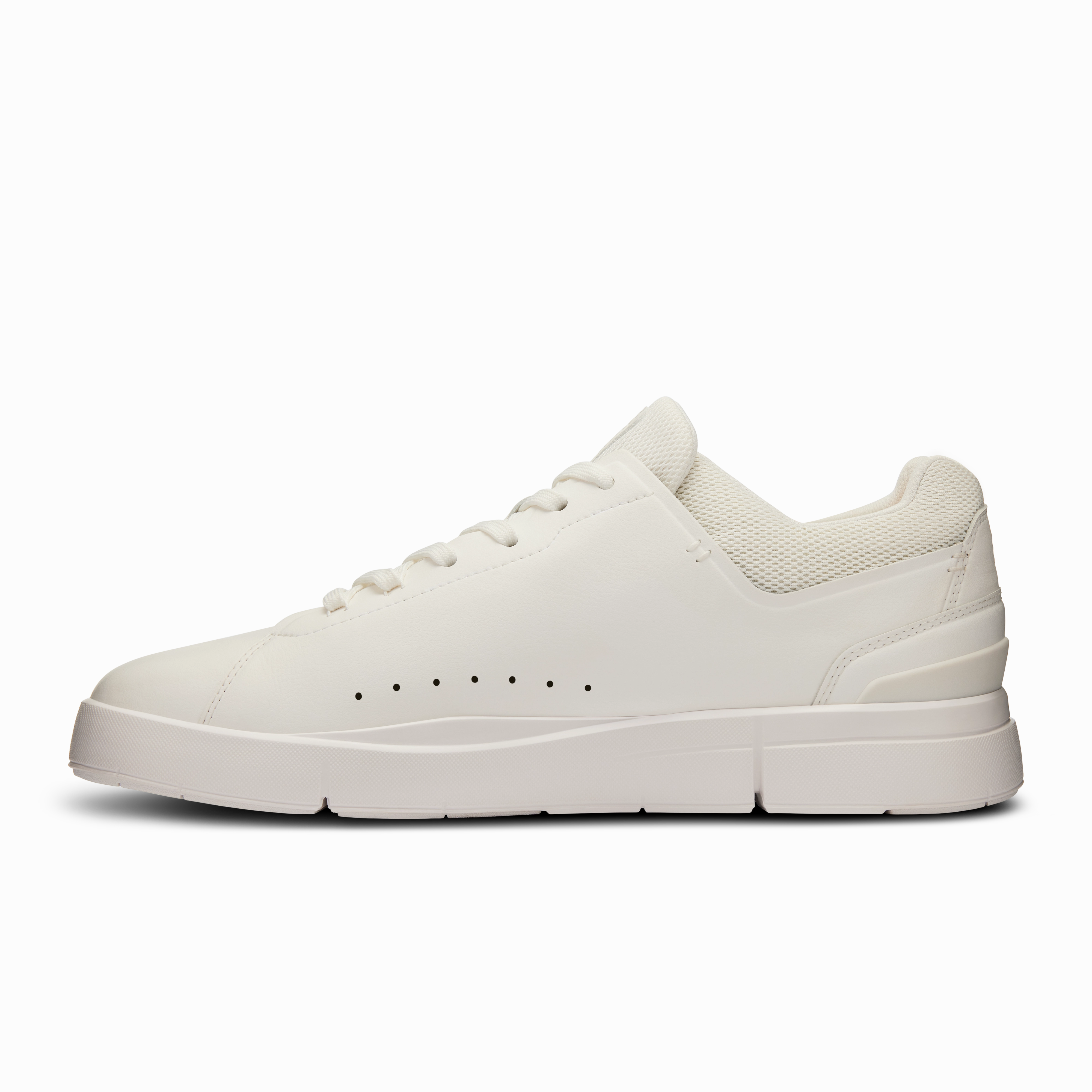 On Running Men's The Roger Advantage Shoes - White / Undyed High   Performance synthetic leather shoes