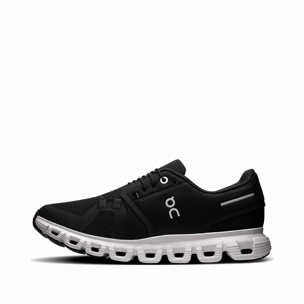 Swing Hike On Women's Cloud 6 Sneaker in Black/White