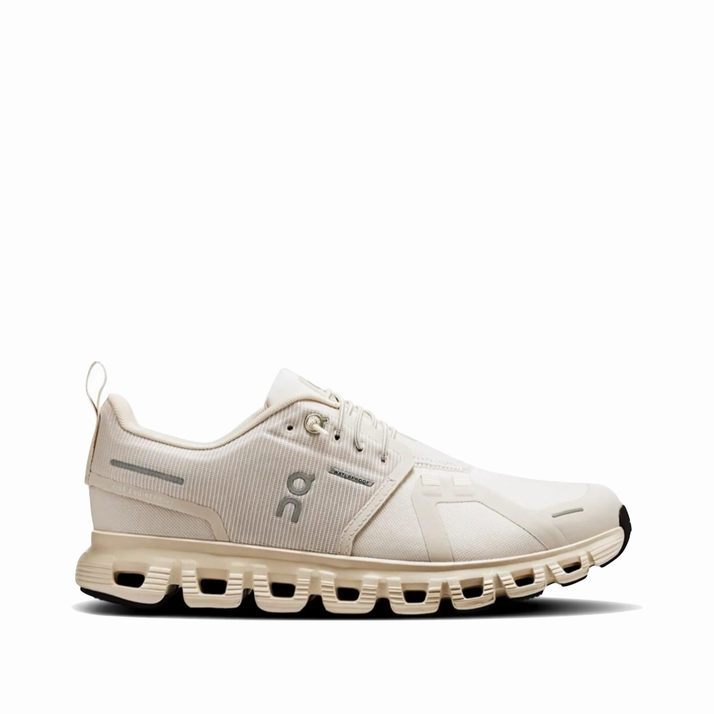 On Women's Cloud 6 Waterproof Sneaker in Pearl/Cream Anti   Blister Creek Walk
