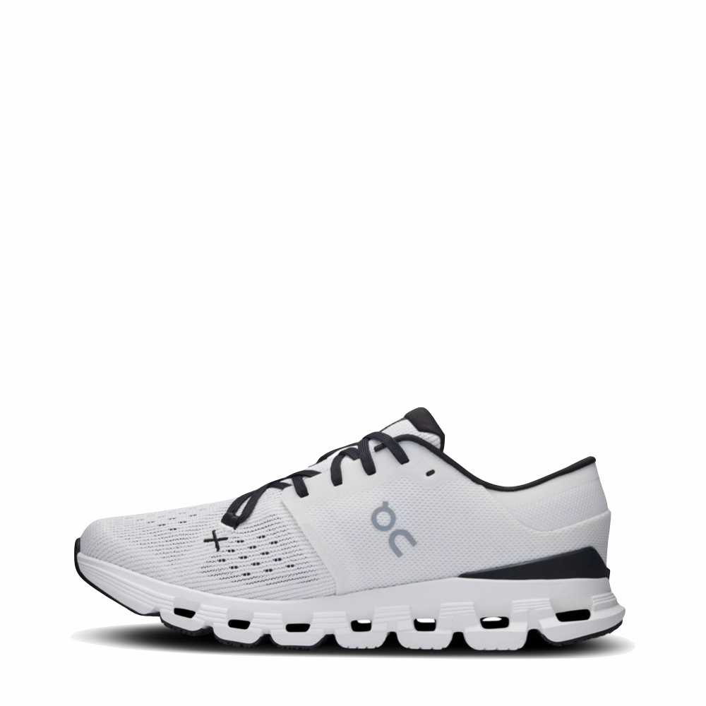 On Women's Cloud X 4 Sneaker in Ivory/Black Wild Step