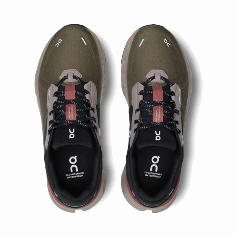 Urban Pace Weekend Fun On Women's Cloudrunner 2 Waterproof Sneaker in Olive/Mahogany