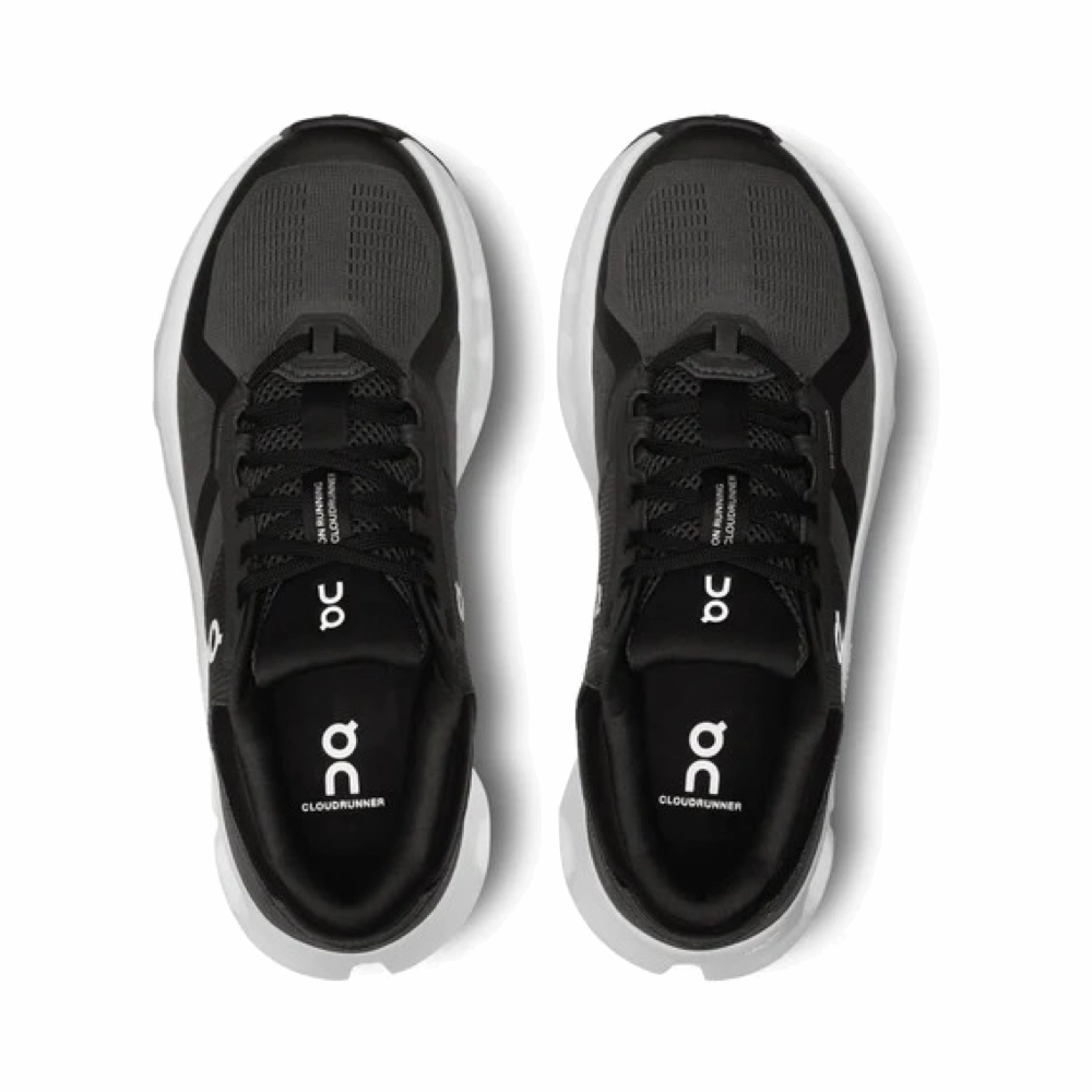 Embroidered design On Women's Cloudrunner 2 WIDE Width Sneaker in Eclipse/Black