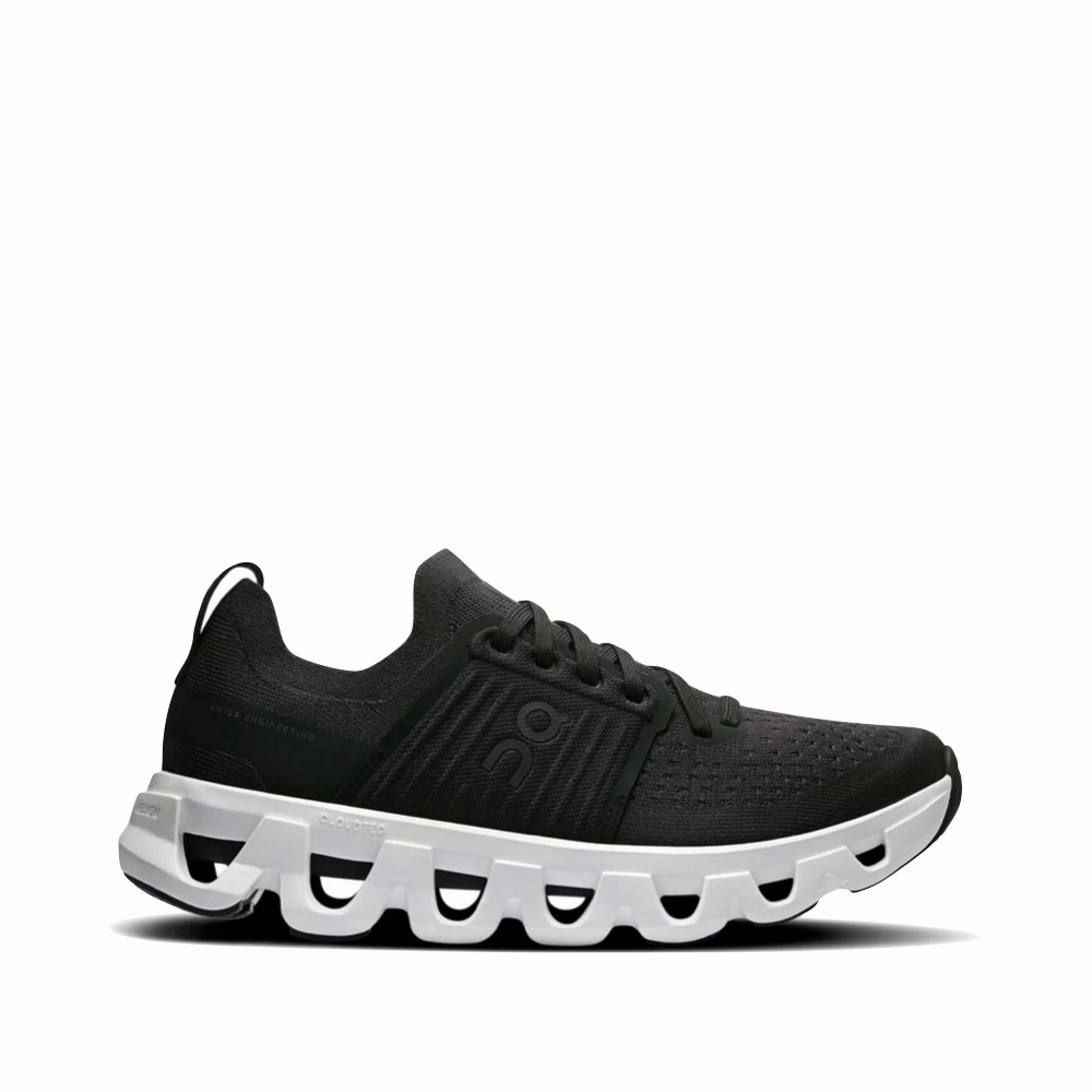 Effortless Step Lace Up Design On Women's Cloudswift 4 Sneaker in Black/White