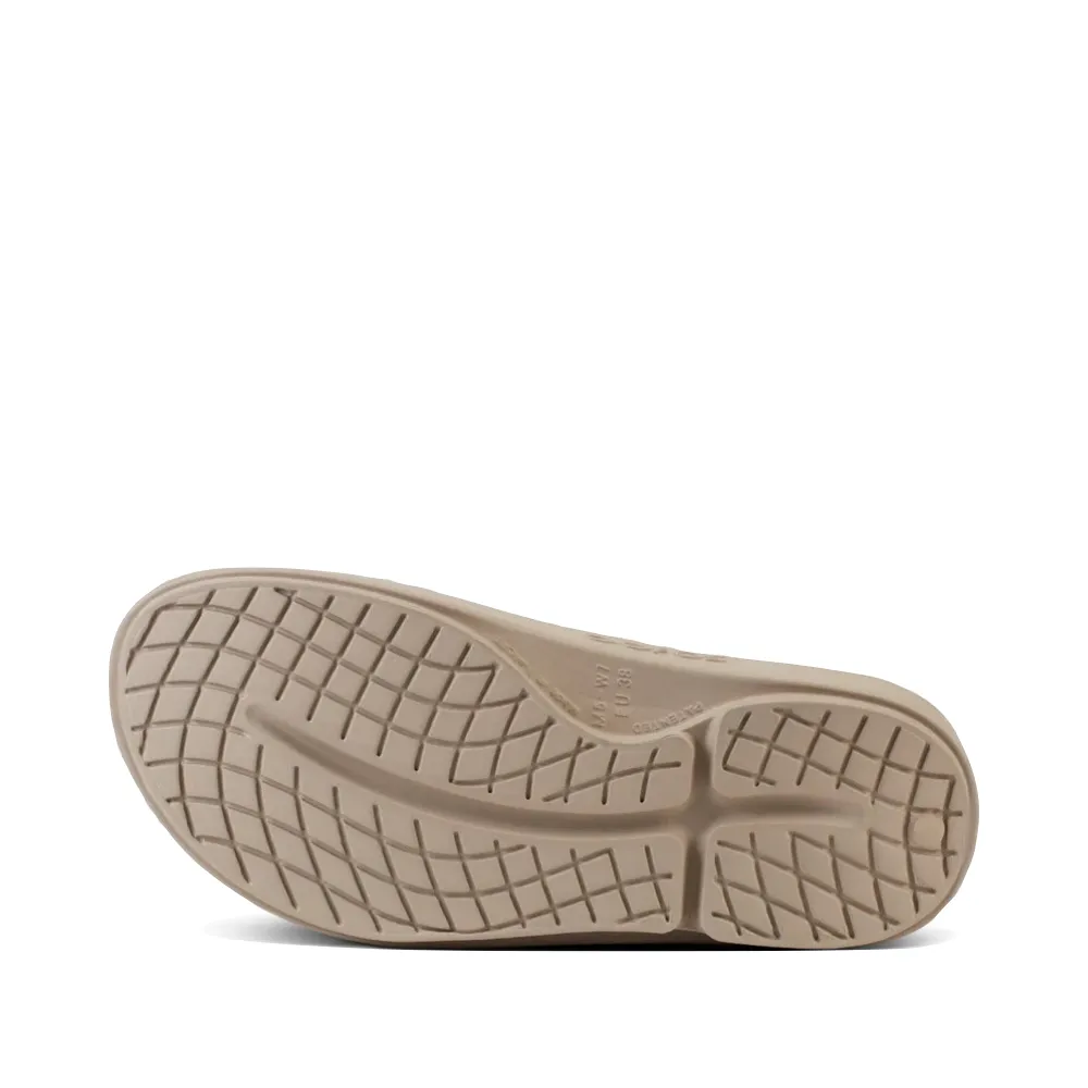 OOfos OOahh Slide Sandal in Nomad Low Impact Impact Resistant Construction