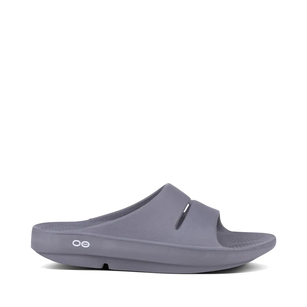 City Light OOfos OOahh Slide Sandal in Slate