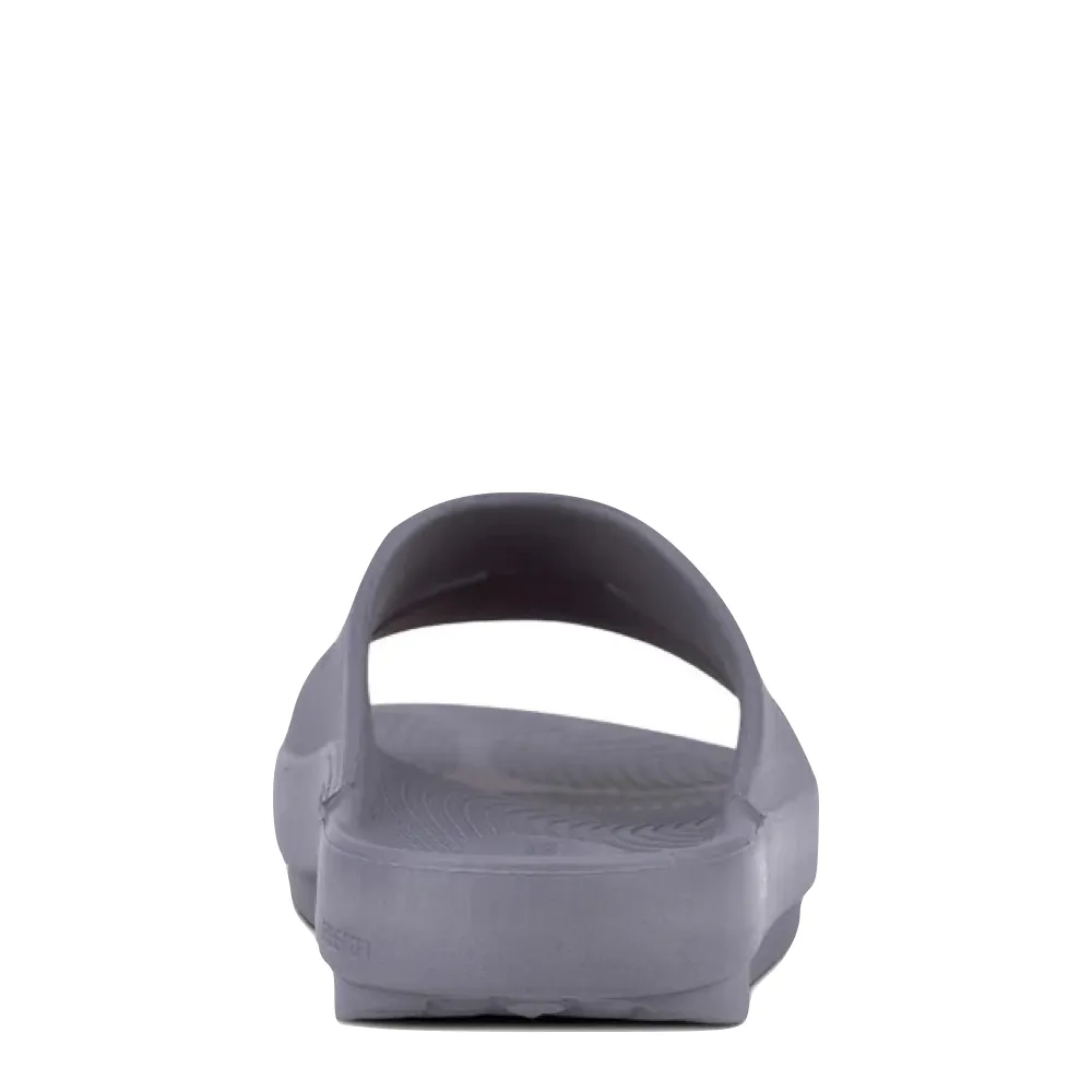 Comfy Outsole OOfos OOahh Slide Sandal in Slate