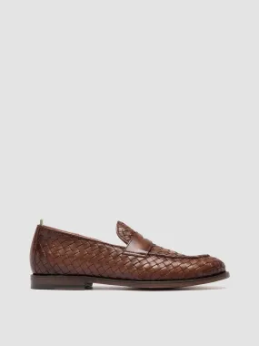 OPERA 003 - Light Brown Leather Penny Loafers Lightweight Footwear