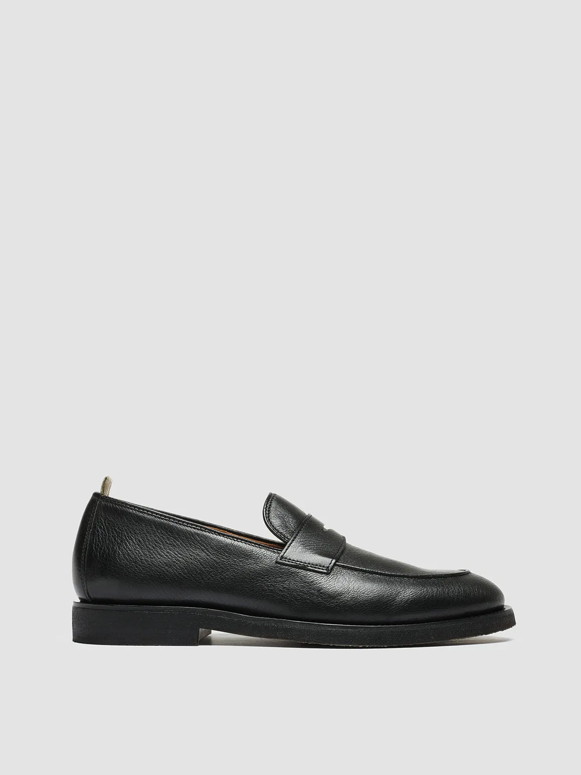 OPERA FLEXI 101 - Black Leather Penny Loafers Flex Sprint Practical Step