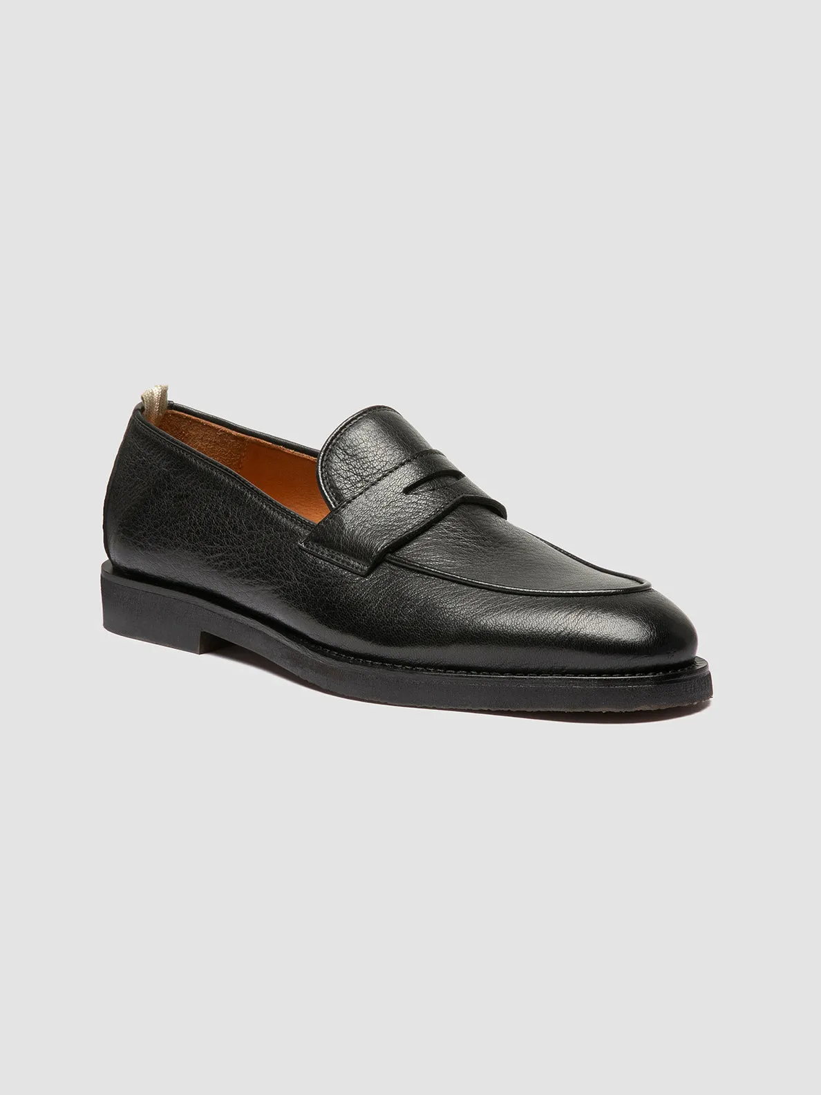 OPERA FLEXI 101 - Black Leather Penny Loafers Harbor Lane