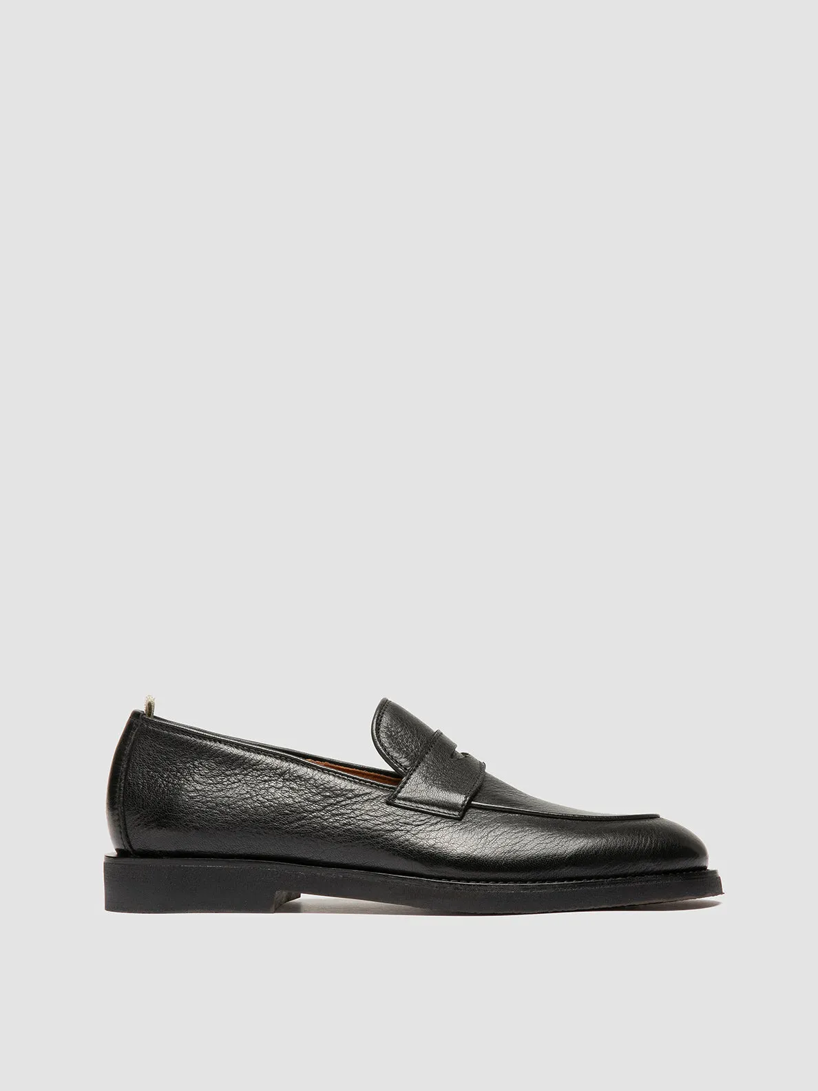 Ground Free OPERA FLEXI 101 - Black Leather Penny Loafers