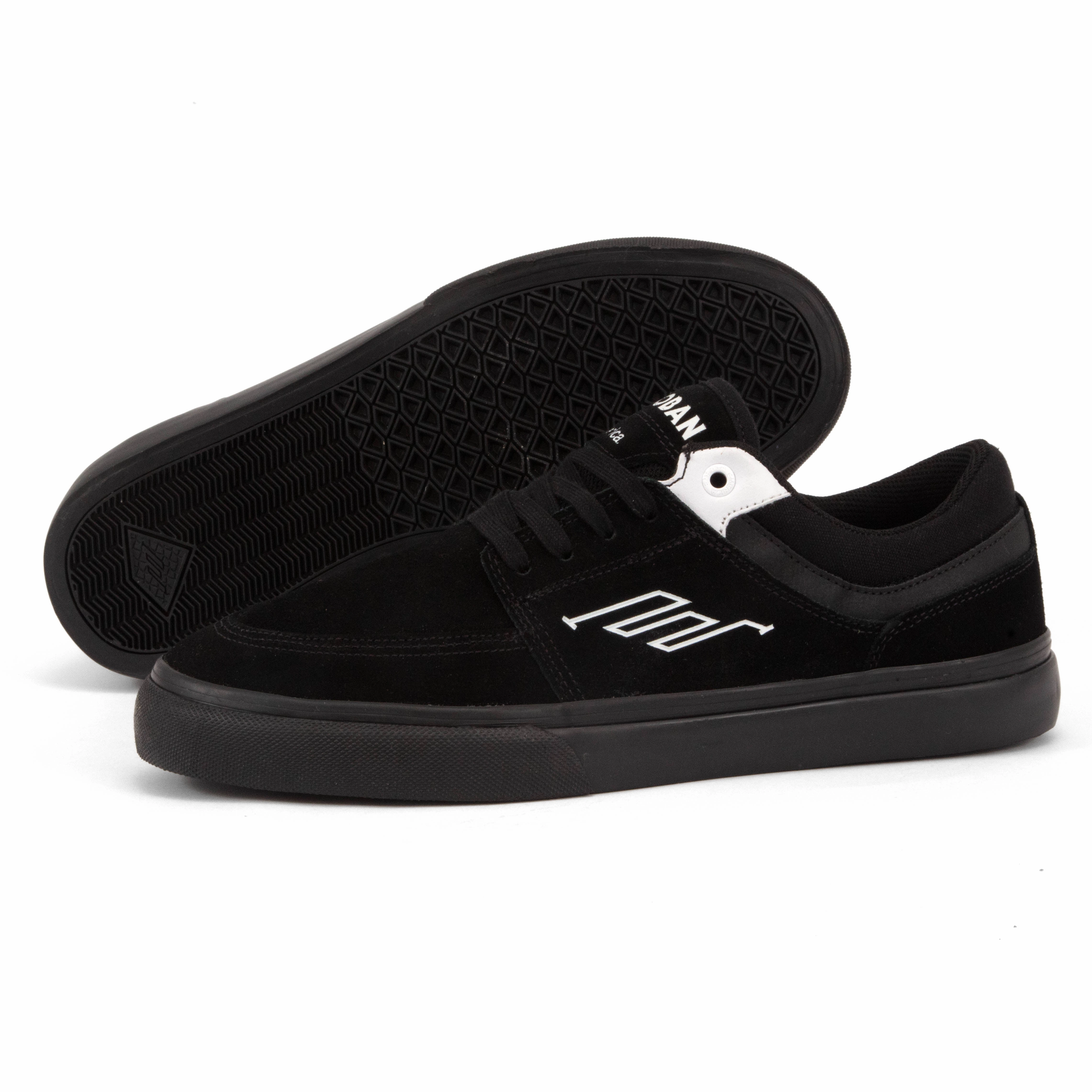 Emerica - Hoban (Black/Black/White) Reinforced Heel Cage
