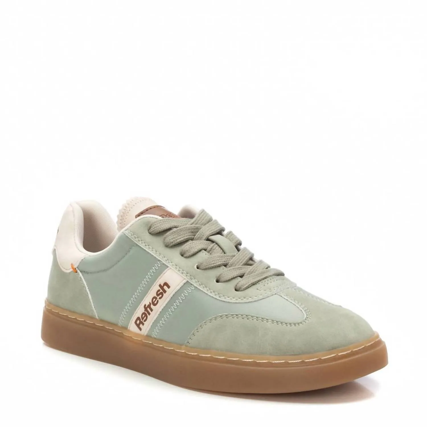 Eco Friendly Foam Fashion-forward comfort Women's Refresh Lace Sneakers In Kakhi