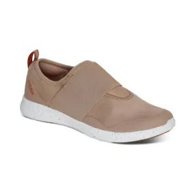 Sleek Foot Cushion Women's Demi Arch Support Sneaker In Taupe