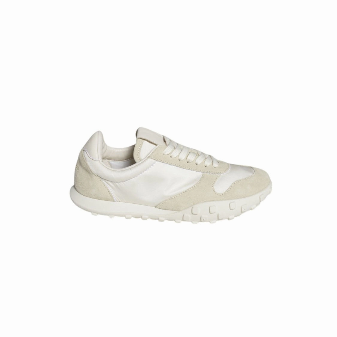 Moon Sneakers In Nylon And Suede Cream Stability Minimal Style