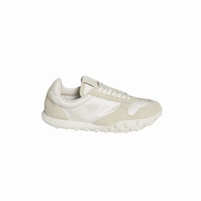 Moon Sneakers In Nylon And Suede Cream Ultra Light Foam