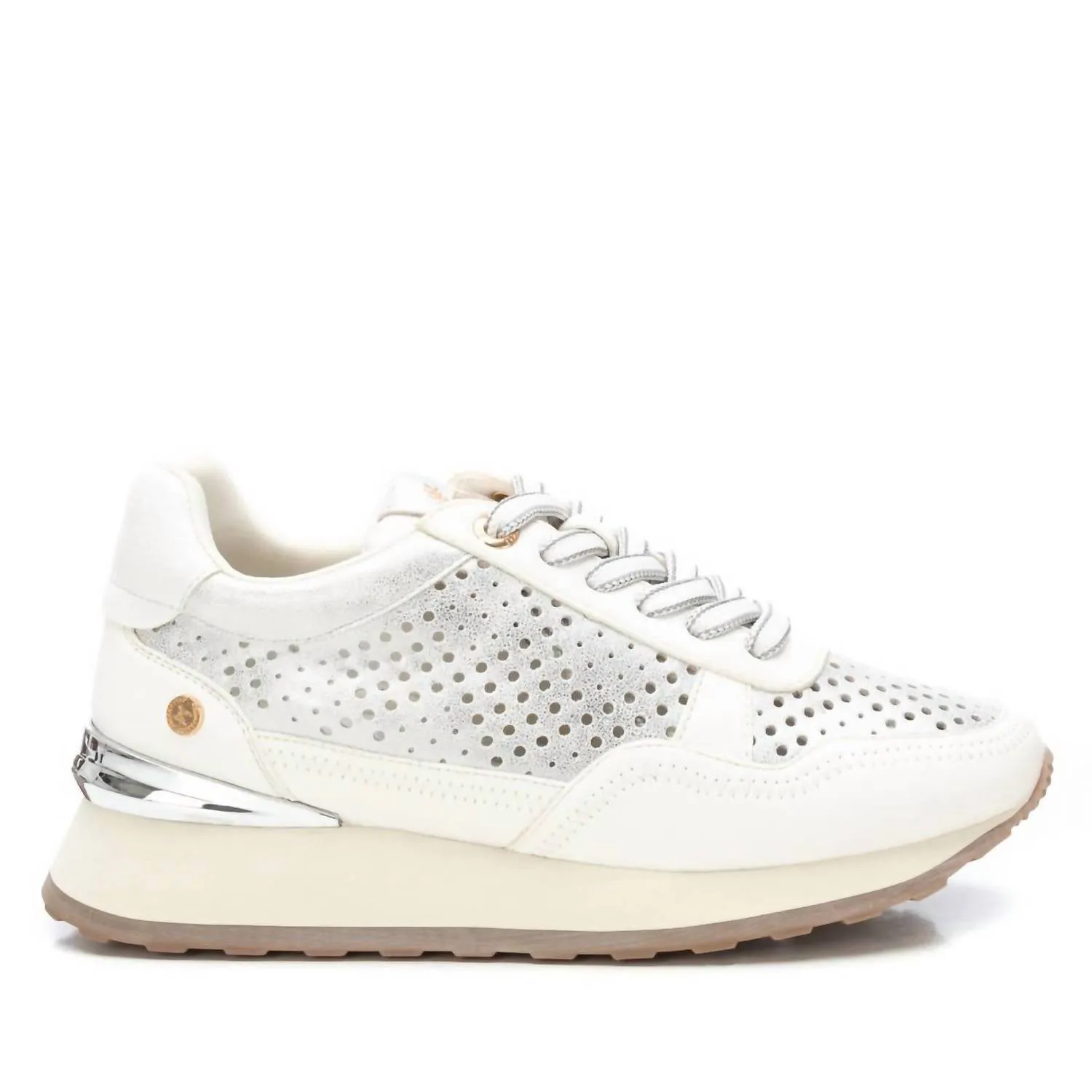 Quick Footwear Vegan Material Women's Trainer Sneakers In White