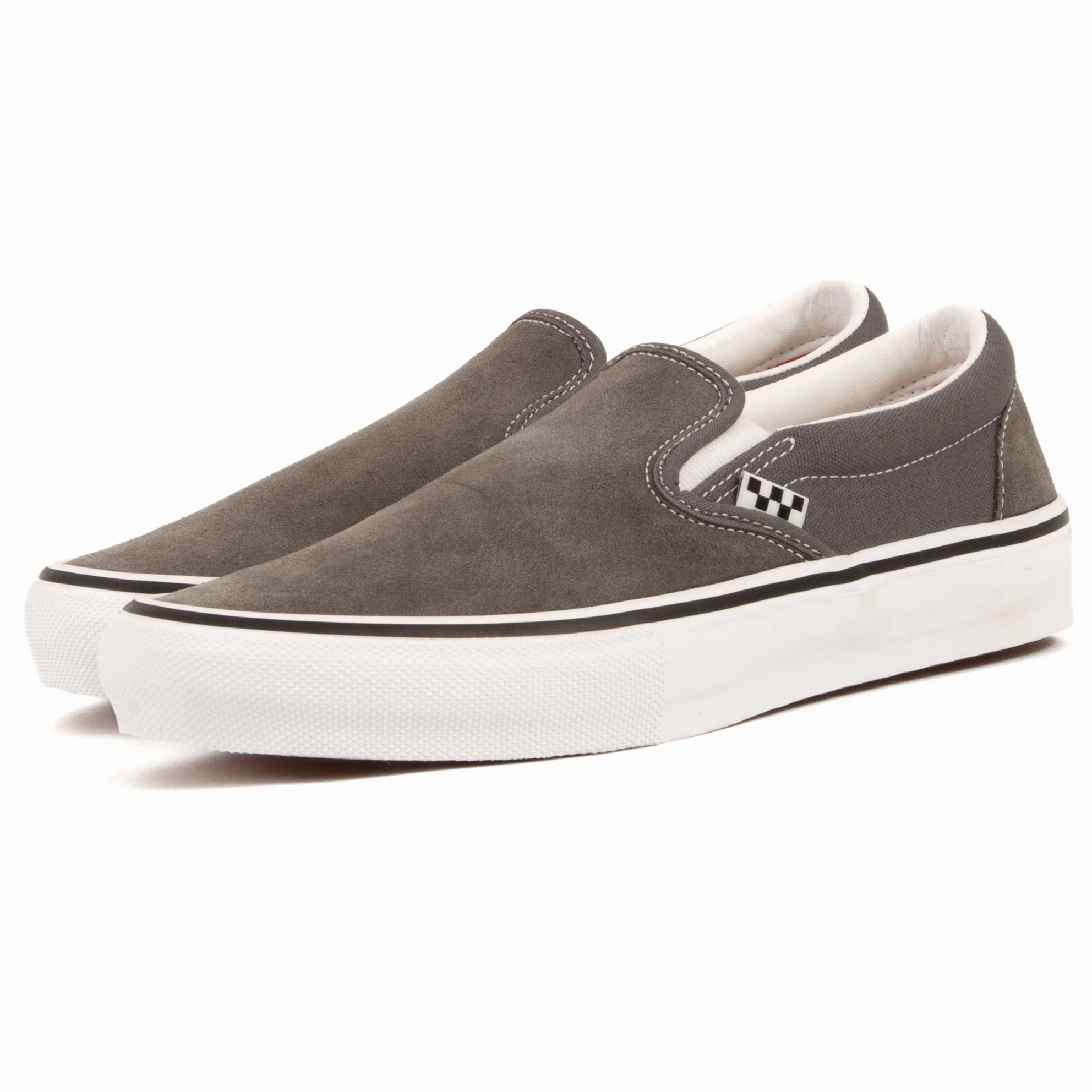 Stackable Vans - Skate Slip-On (Pewter/White)