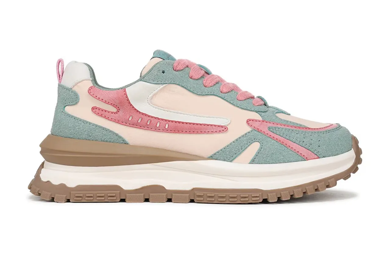 urban walks Clean Aesthetic Blowfish Malibu Womens Watermelon Retro Lace-Up Sneakers -Leo