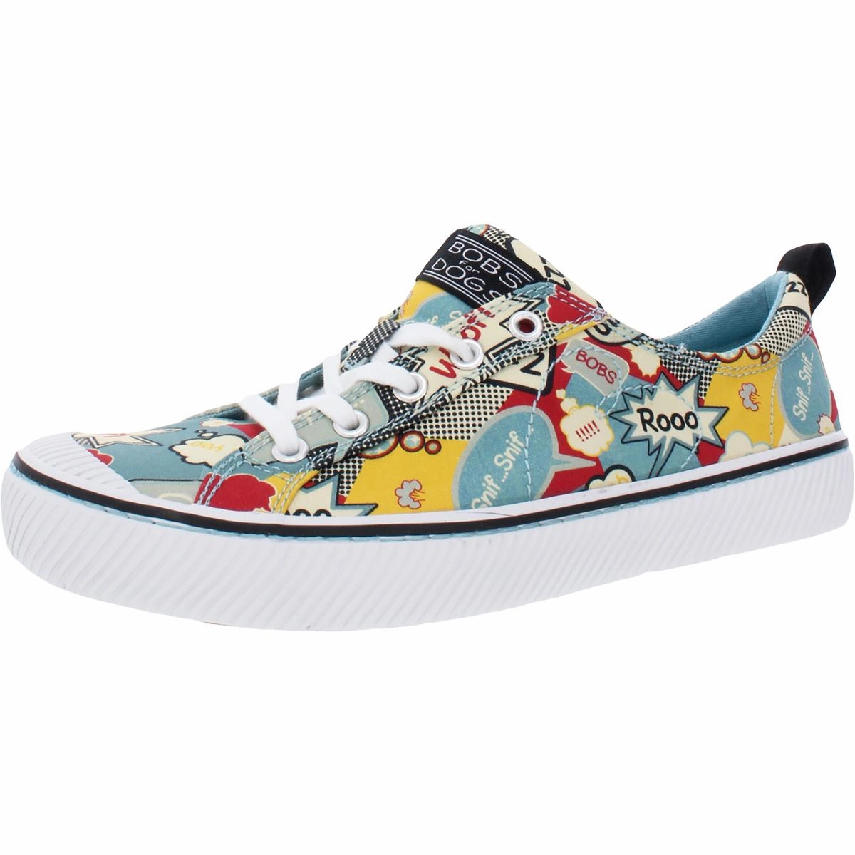 Bobs B Wild-Vintage Mutt Womens Lifestyle Graphic Fashion Sneakers Chill Vibe Sweat Resistant Lining
