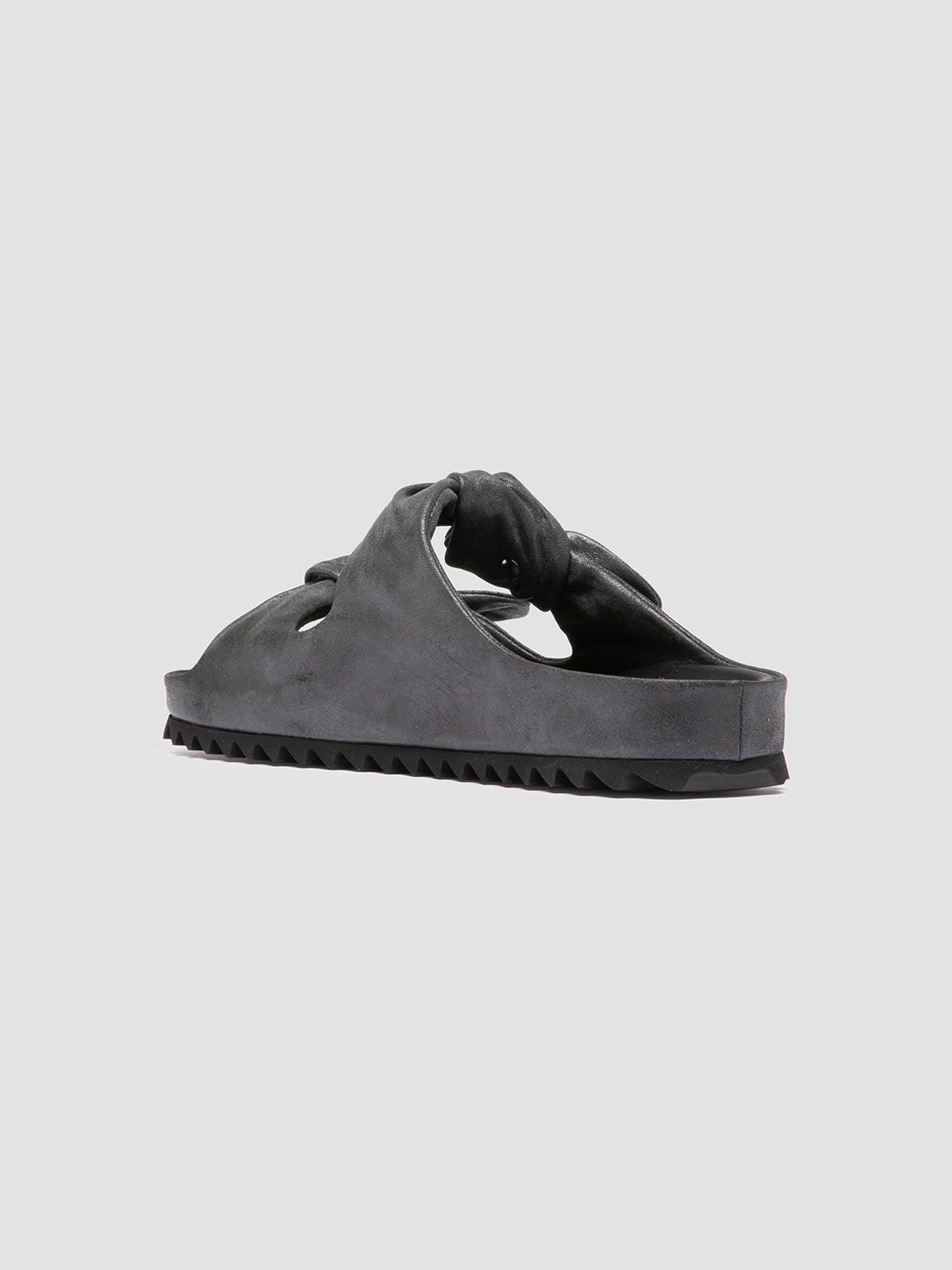 Easy Sandals PELAGIE 021 - Black Leather Slide Sandals