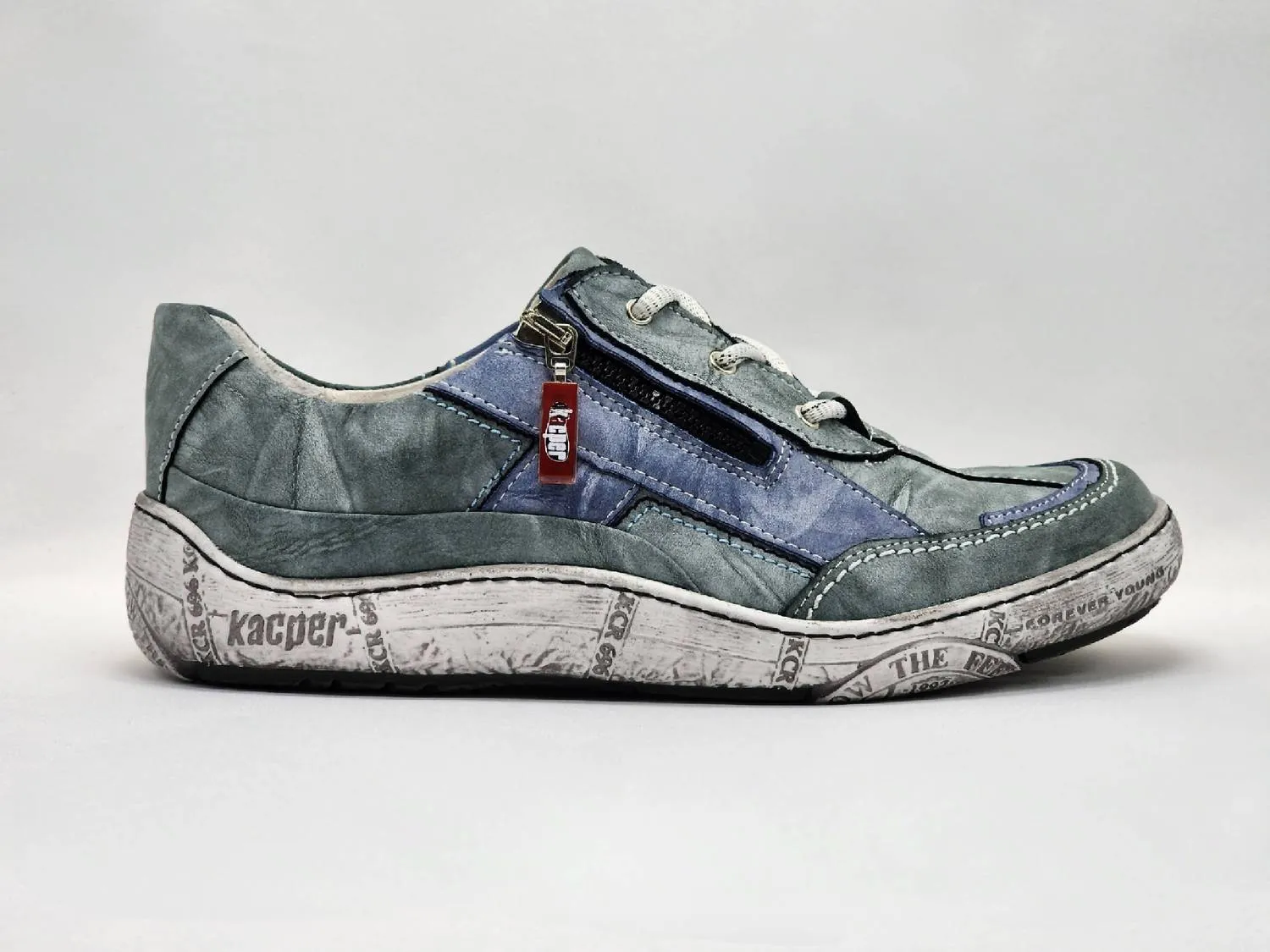 Simple Edge Women's Casual Leather Shoes In Blue