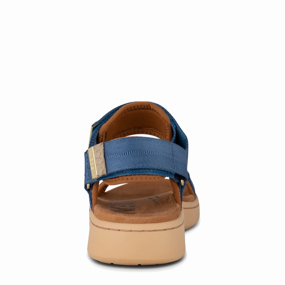 Lifestyle Upgrade Run Club Woden Women's Line Strap Sandal in Old Denim Blue