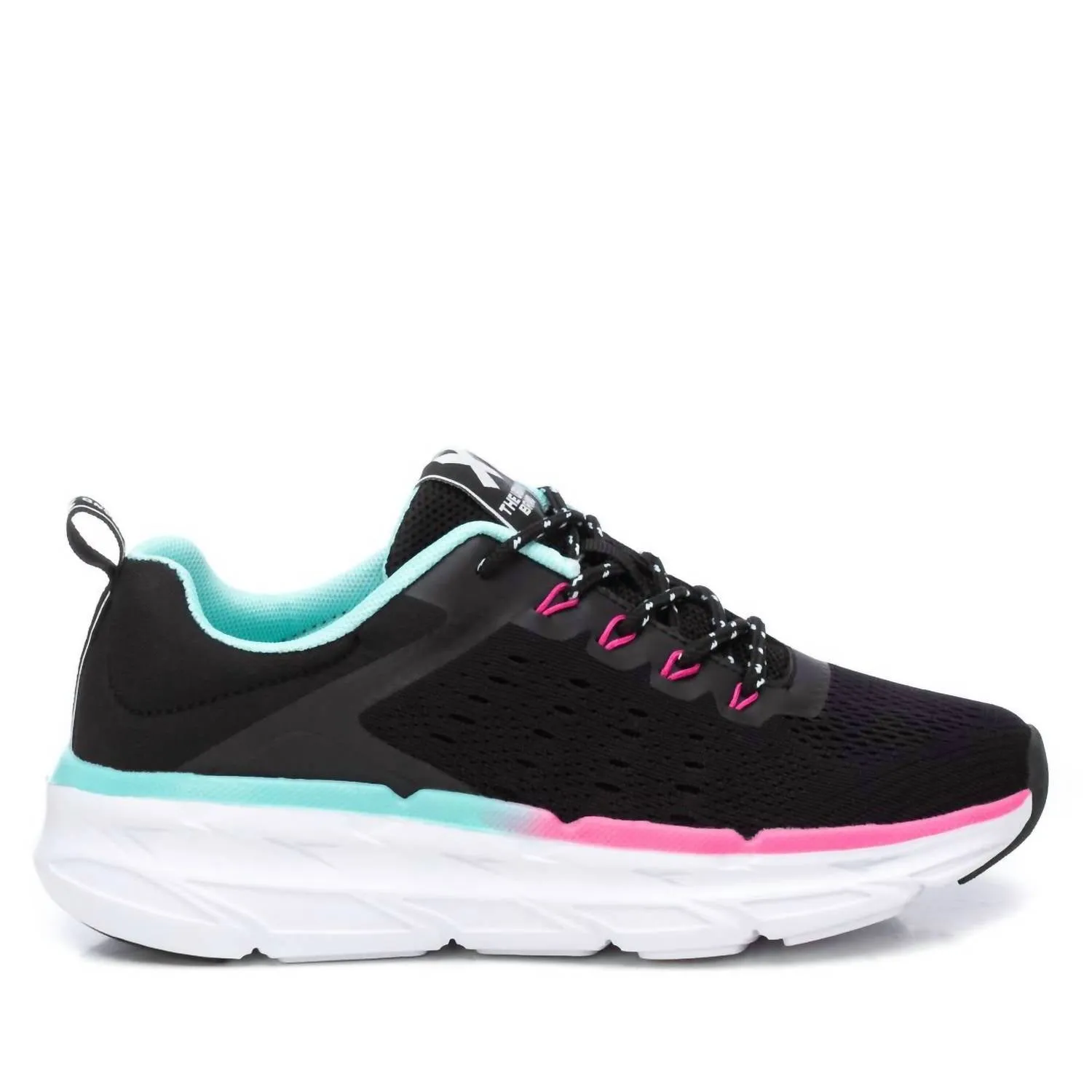 Women's Athletic Casual Sneakers In Black Weekend Vibes Responsive foam