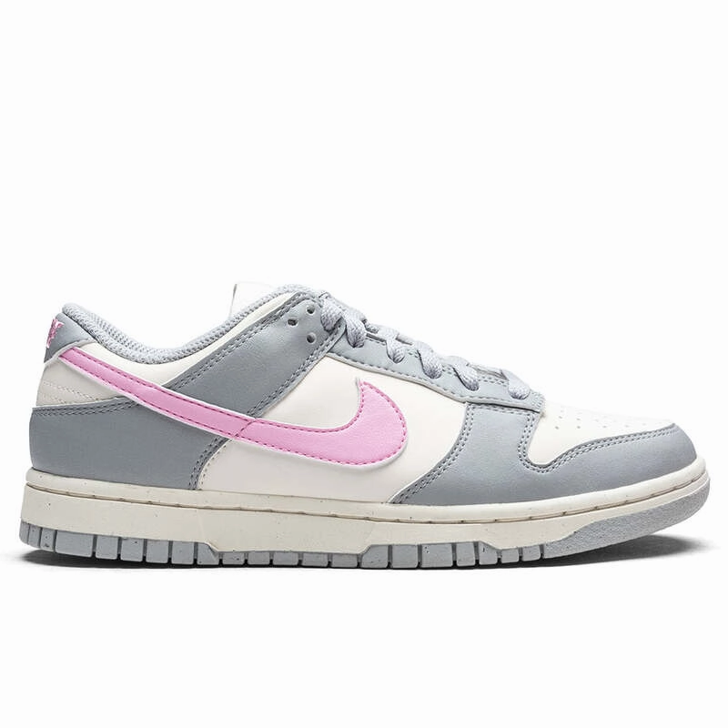 Energy Return Midsole Nike Dunk Low Next Nature Light Smoke Grey Pink Rise (Women's)