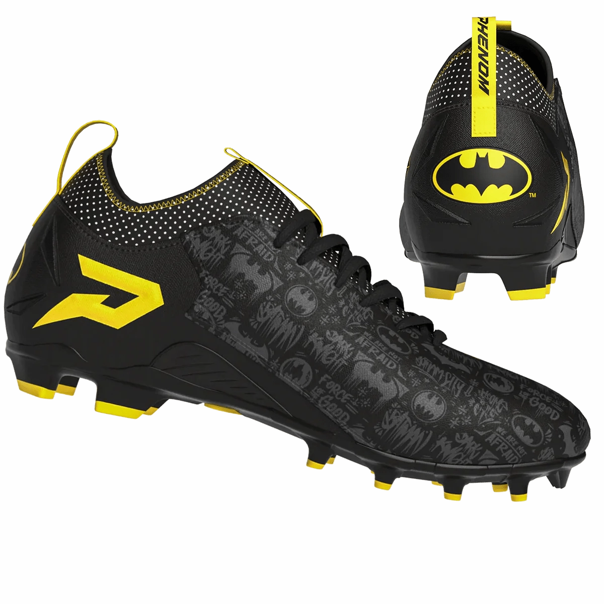 Stable Steps Phenom Elite Men's Batman Quantum Speed Football Cleats