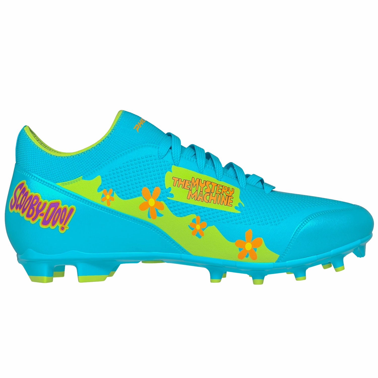 Phenom Elite Men's Scooby-Doo Mystery Machine Velocity 3.0 Football Cleats Flat Laces Sprint Force