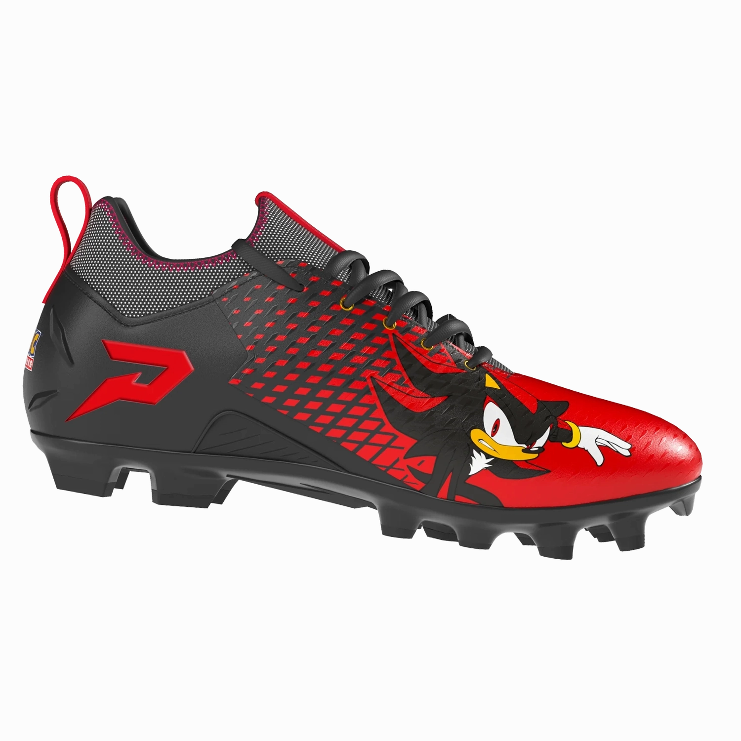 Phenom Elite Men's Shadow the Hedgehog Quantum Speed 2.0 Football Cleats Pro Grip Knee Drive