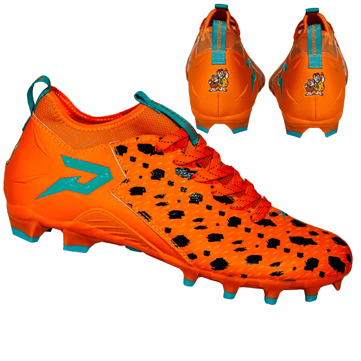 Phenom Elite Youth Flintstones "Bedrock Blitz" Football Cleats Tackle Practice Comfort Base