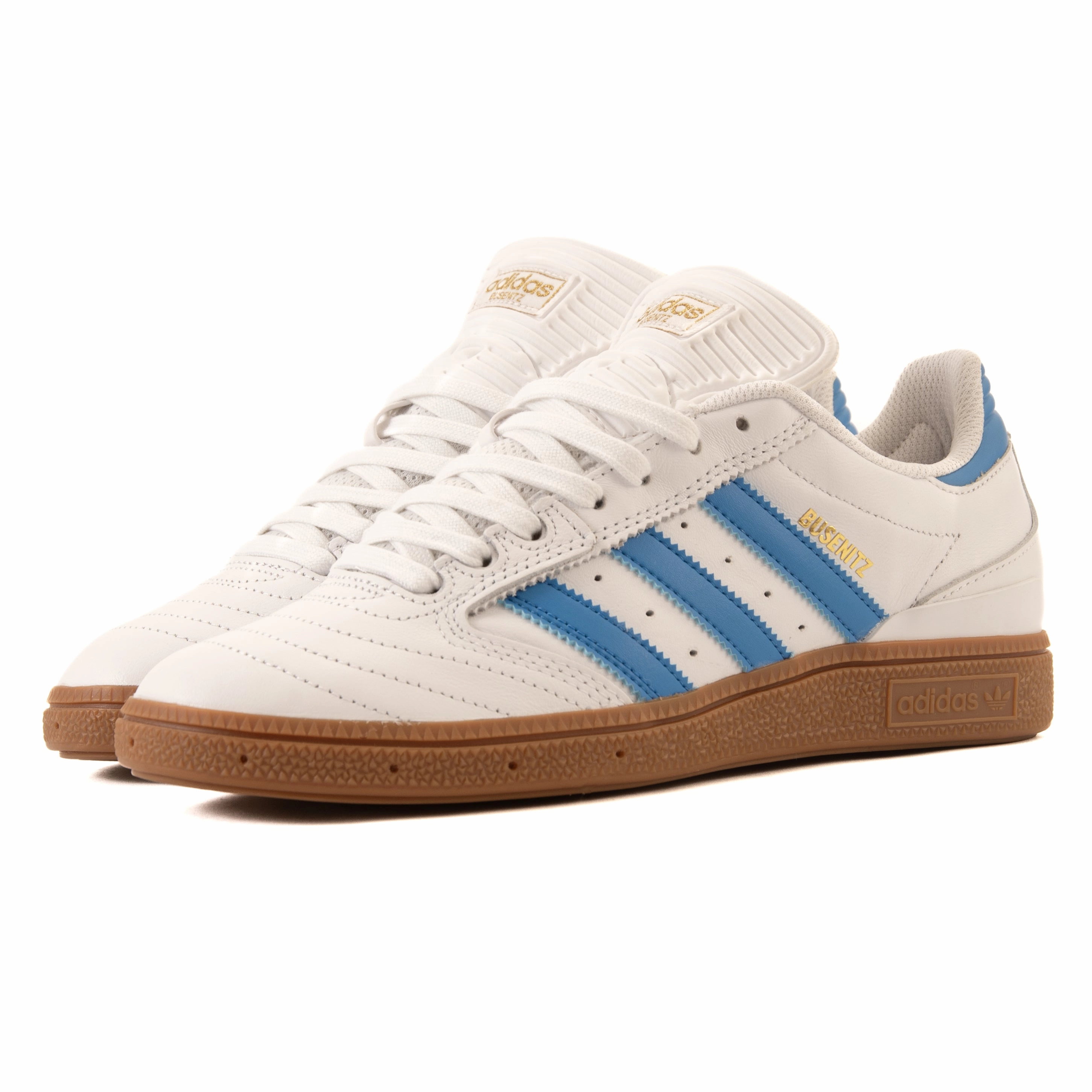 Adidas - Busenitz Pro (Cloud White/Blue Bird/Gold Metallic) obstacle - course - race