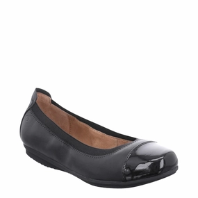 Josef Seibel Women's Pippa 07 Ballet Flat in Black Clean Shape