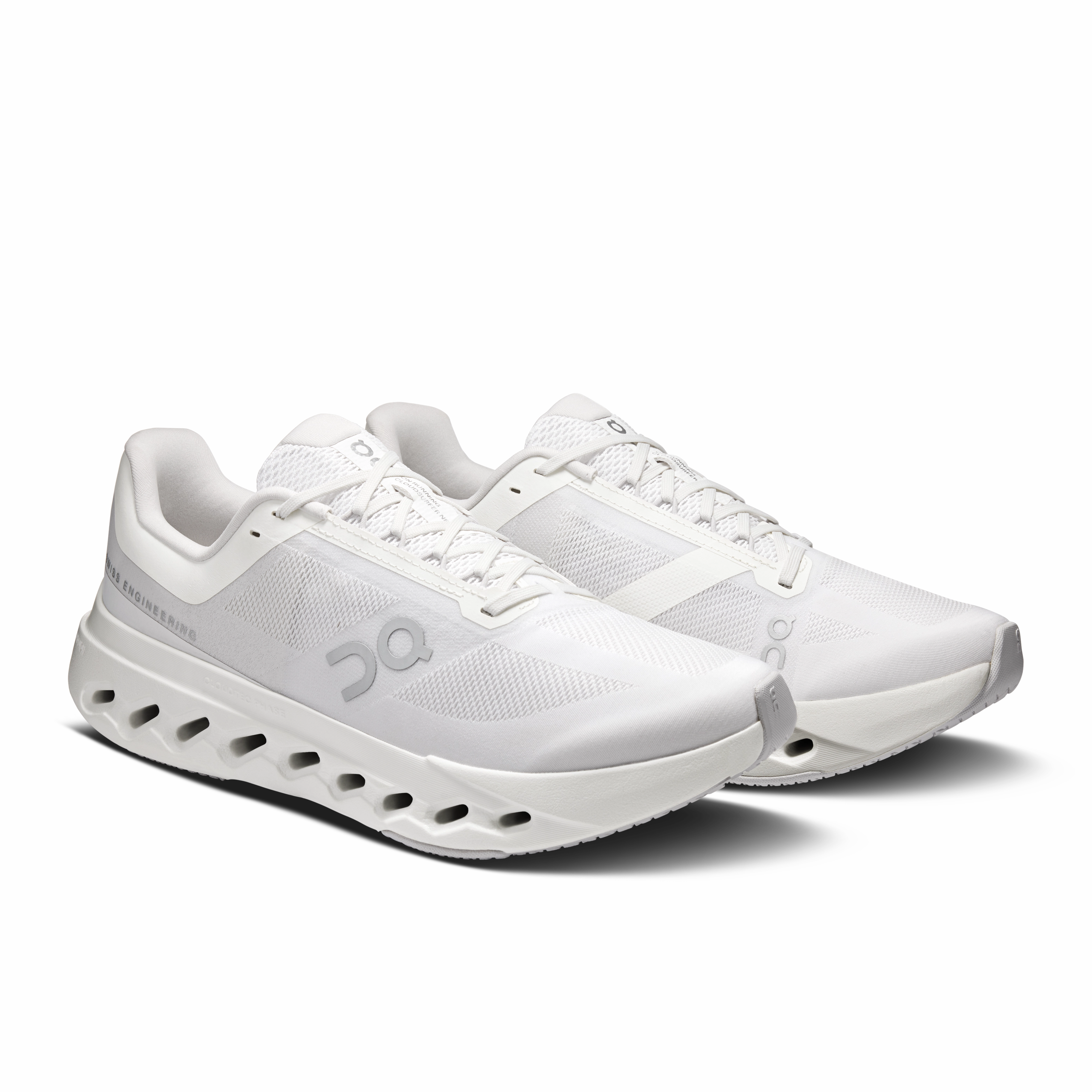On Running Men's Cloudsurfer Next Shoes - White / White Ventilation Port Design