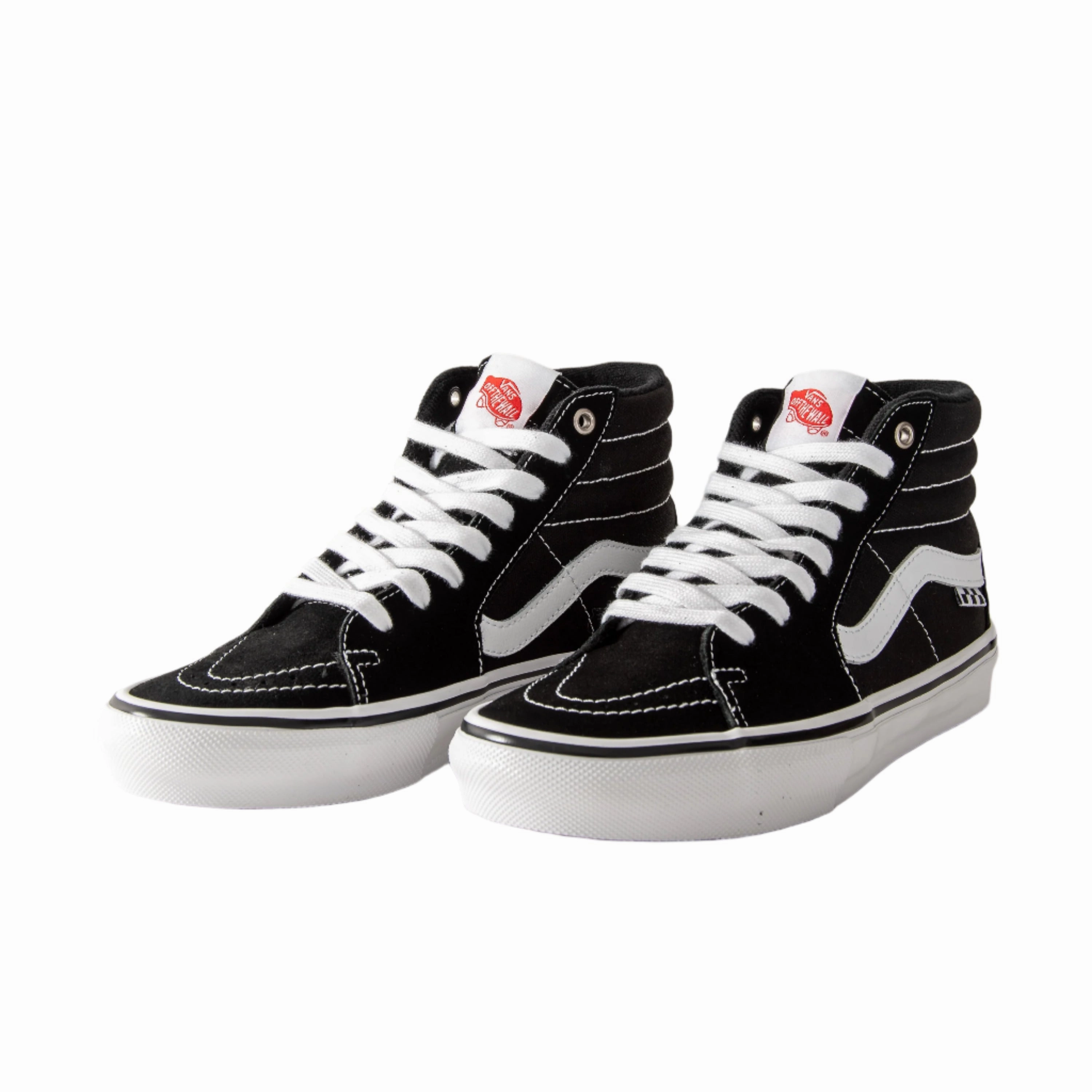 LightReflective Vans - Skate Sk8-Hi (Black/White)