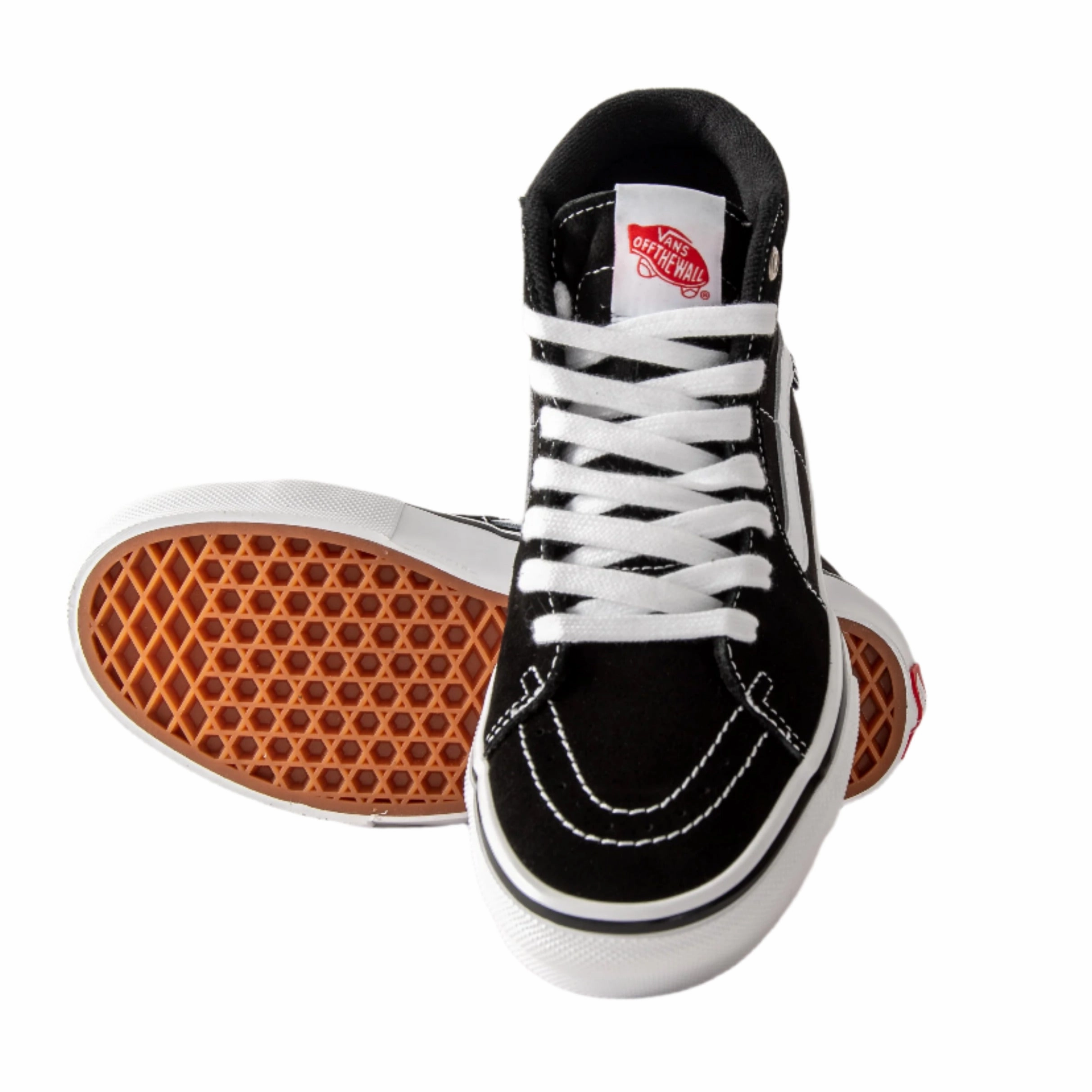Vans - Skate Sk8-Hi (Black/White) Comfort footbed aerobic running wear