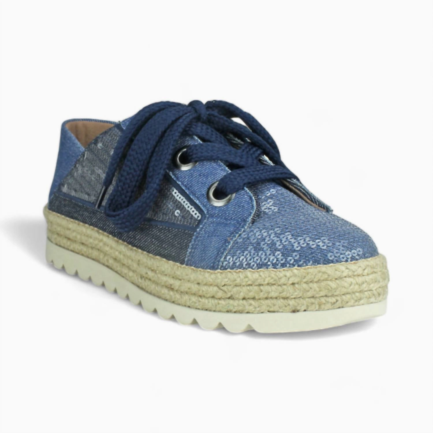 Push Power Air Flow Channels Women's Maisie Sequin Sneakers In Jeans
