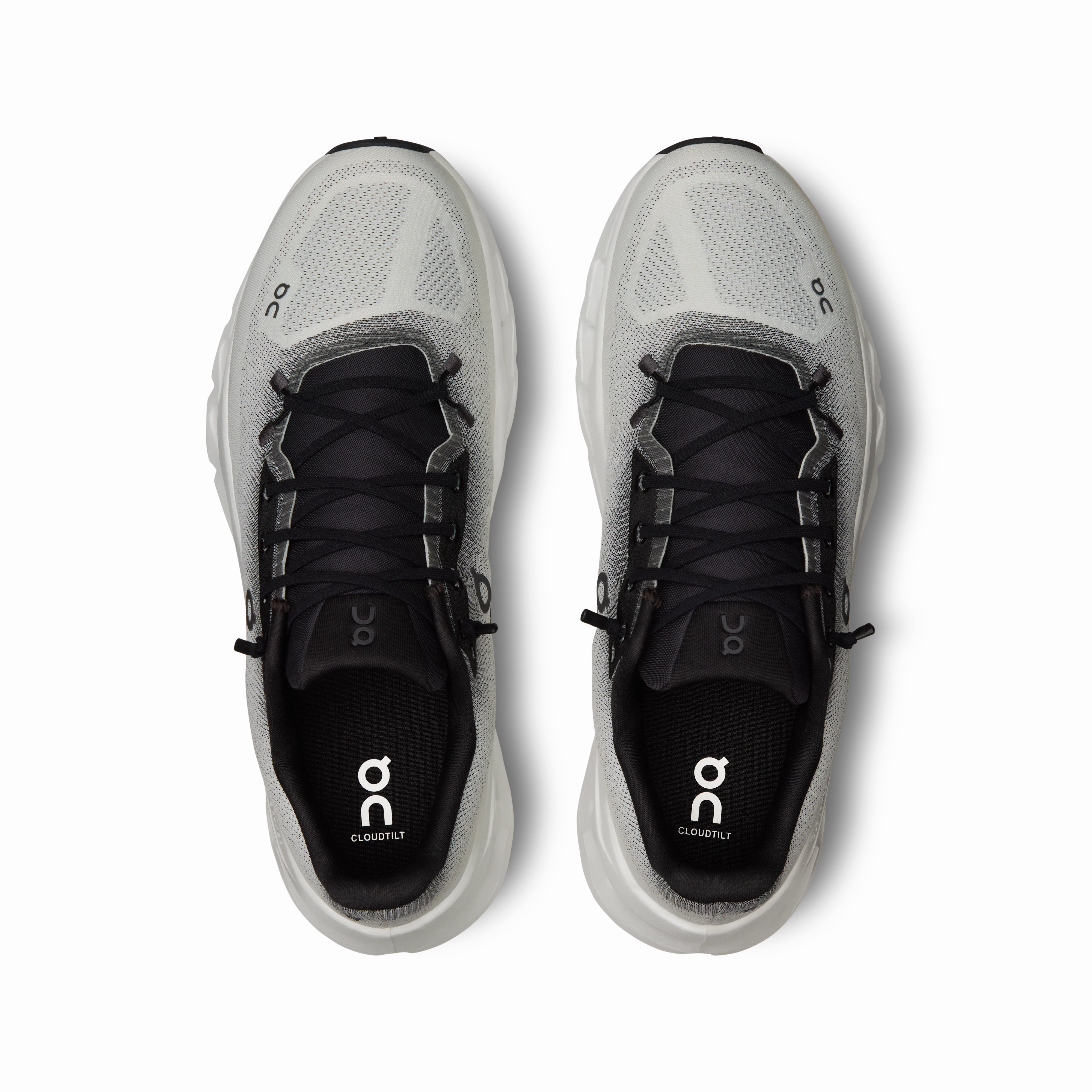 On Running Men's Cloudtilt Shoes - Black / Ivory Non Slip Lacing