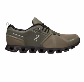 Pressure Mapping multi - use shoes On Running Men's Cloud 5 Waterproof Shoes - Olive / Black